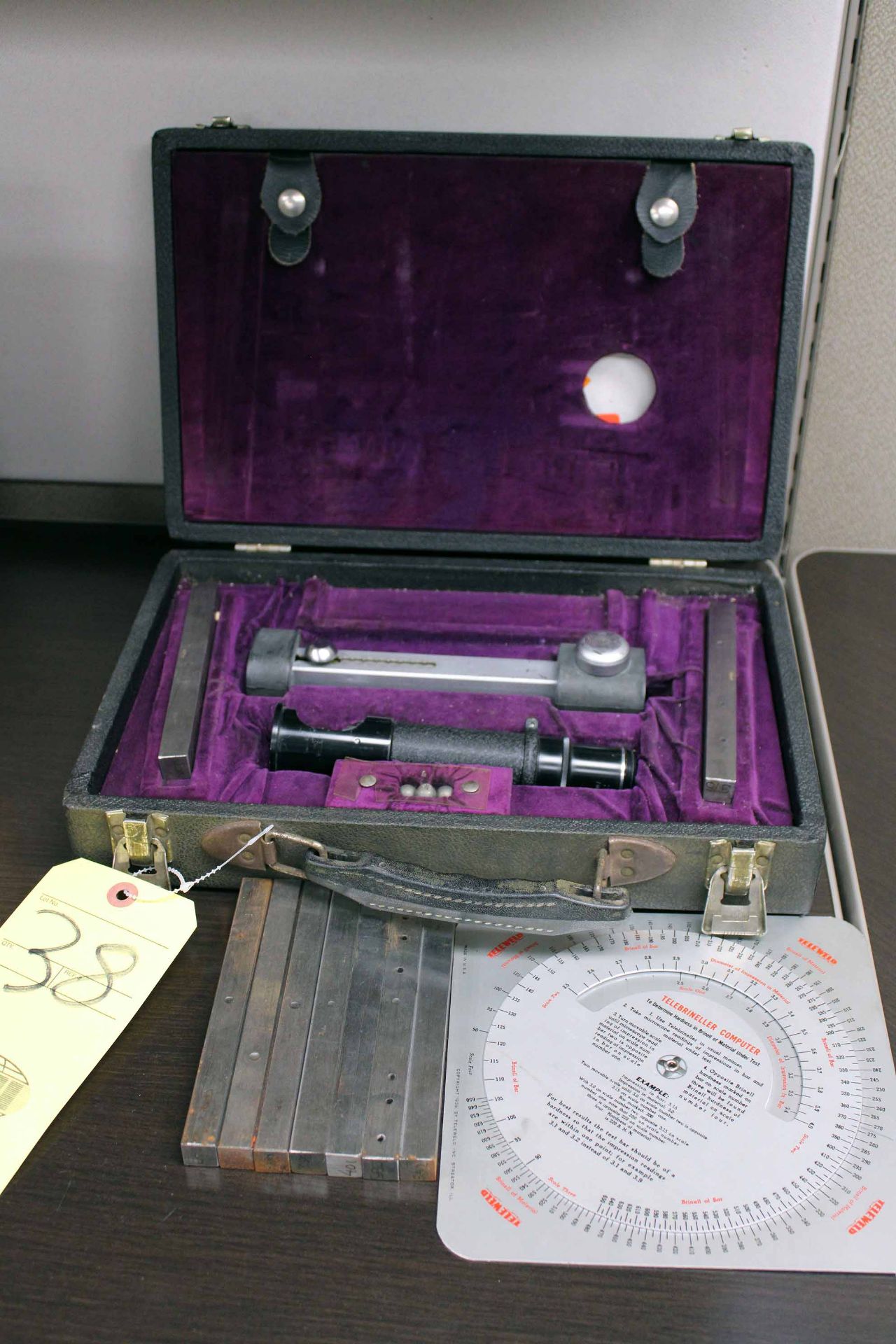 PORTABLE BRINELL HARDNESS TESTER, TELEBRINELLER (Located at: Emco Wheaton USA, Inc., 9111 Jackrabbit