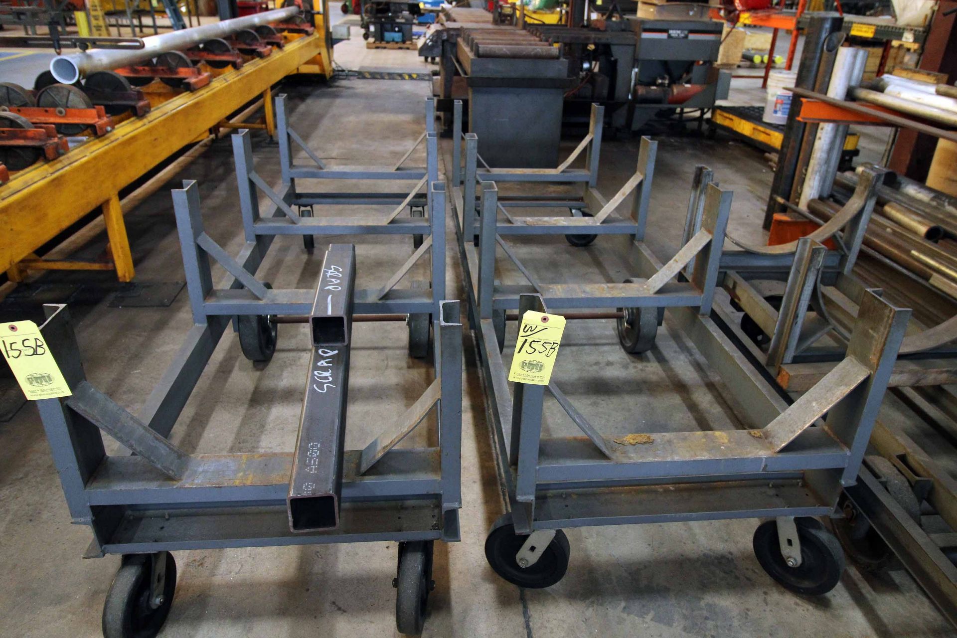 LOT OF MATERIAL TRANSFER CARTS (3), 30" x 8' x 32"ht. (Located at: Emco Wheaton USA, Inc., 9111 - Image 2 of 3