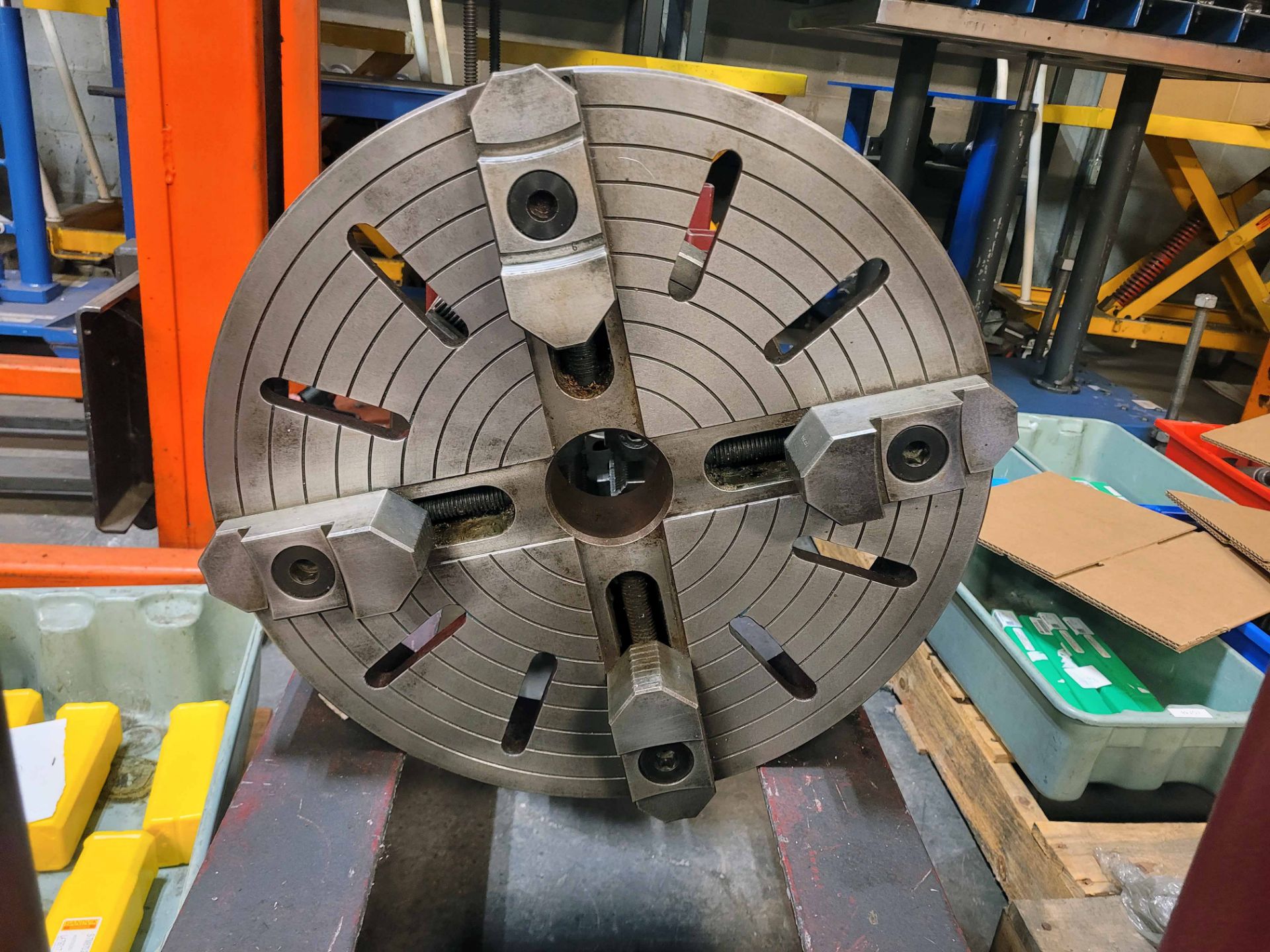 4-JAW INDEPENDENT MANUAL CHUCK, 19.5" (Packing & Crating Charge $60.00) (Located at: The Tooling - Image 8 of 8