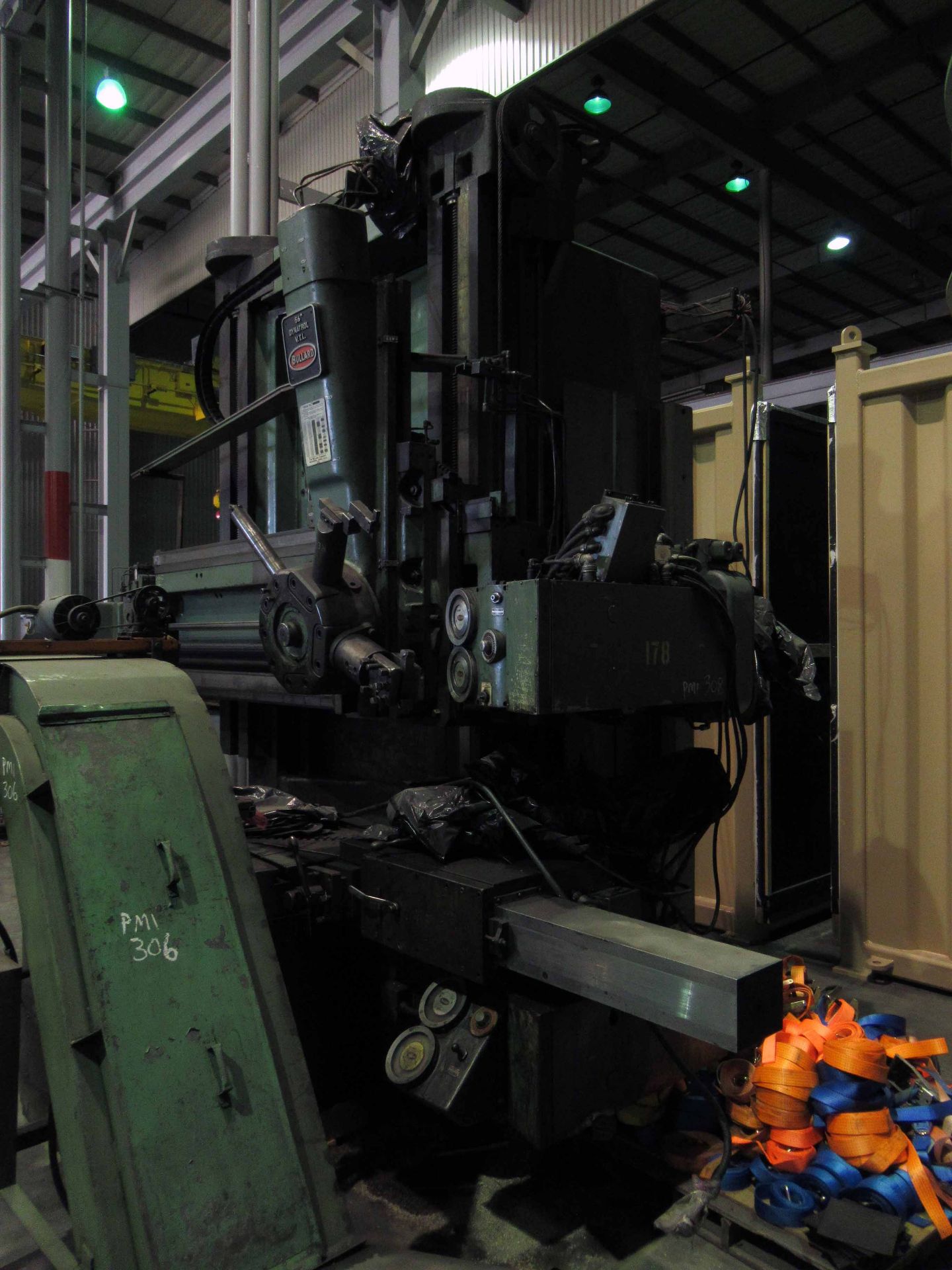 VERTICAL TURRET LATHE, 56" BULLARD DYNATROL HI COLUMN, 56" 4-jaw chuck w/built in master jaws, 60" - Image 9 of 13