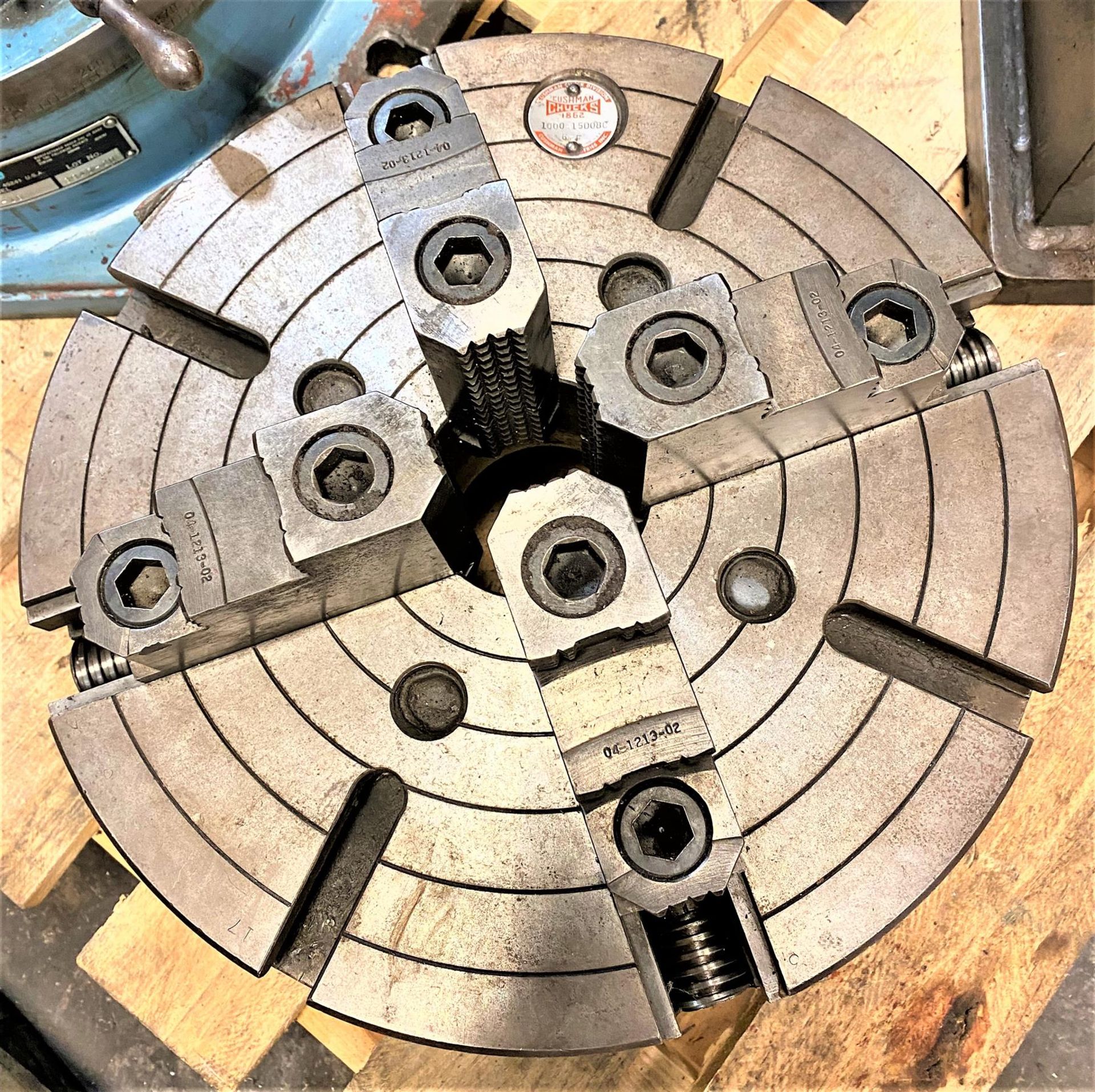 15" CUSHMAN 15DO8C 4-JAW CHUCK D-8 CAMLOCK (Packing & Crating Charge $40.00) (Located at: The