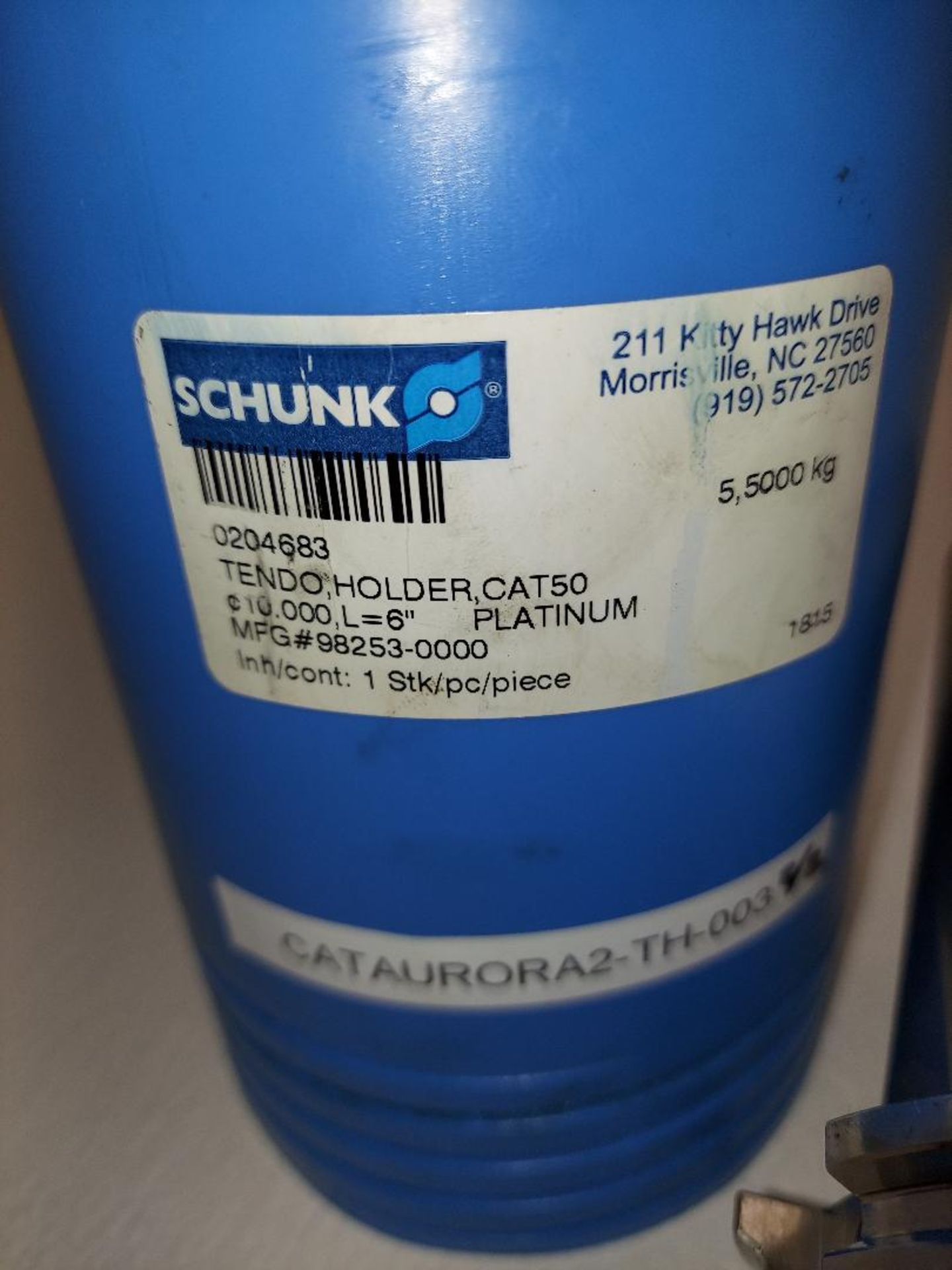 LOT OF (2) NEW SCHUNK TENDO CAT-50 PLATINUM TOOL HOLDERS (Packing & Crating Charge $20.00) ( - Image 2 of 3