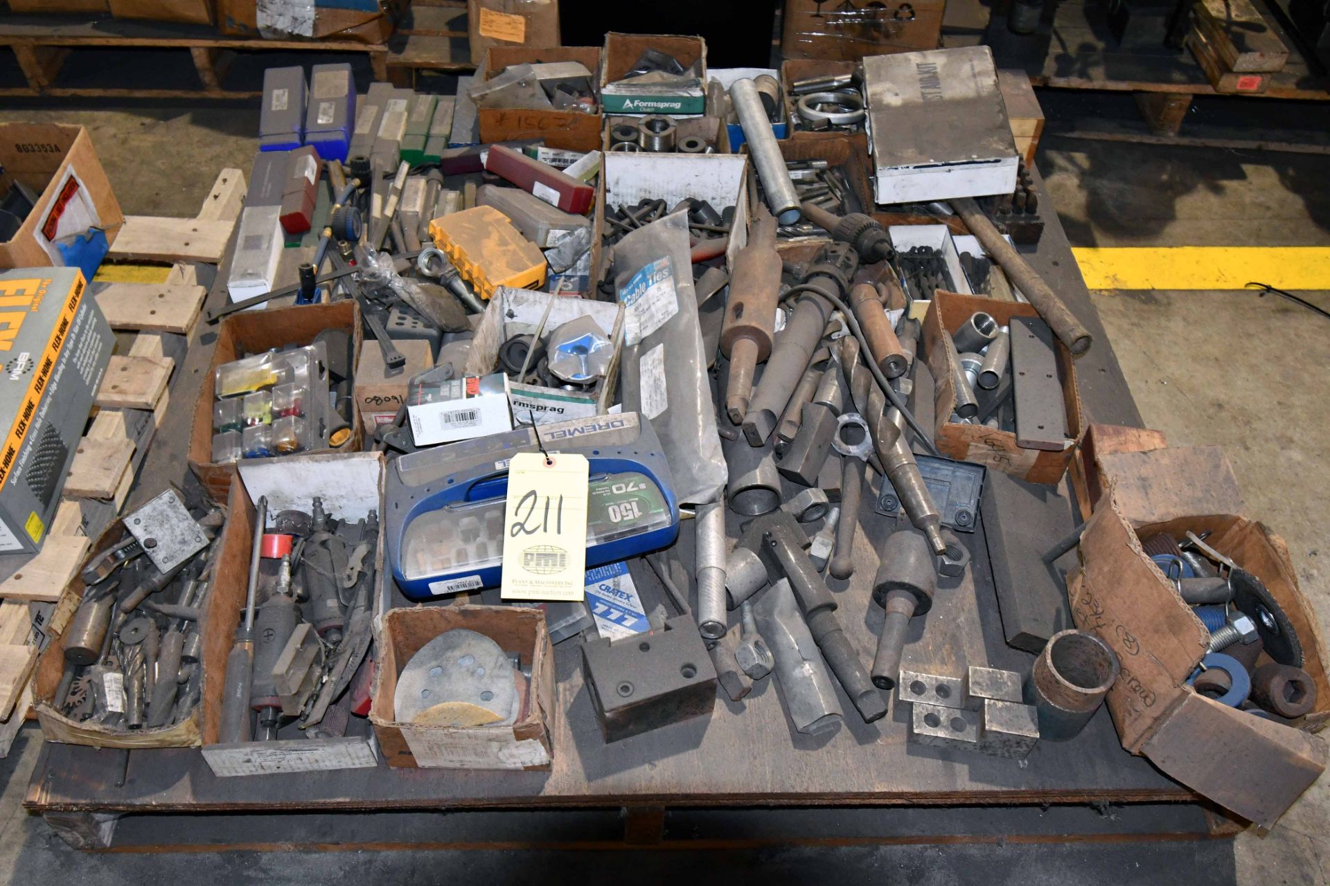 LOT OF CONSISTING OF: misc. shop tools & equipment (on one pallet)