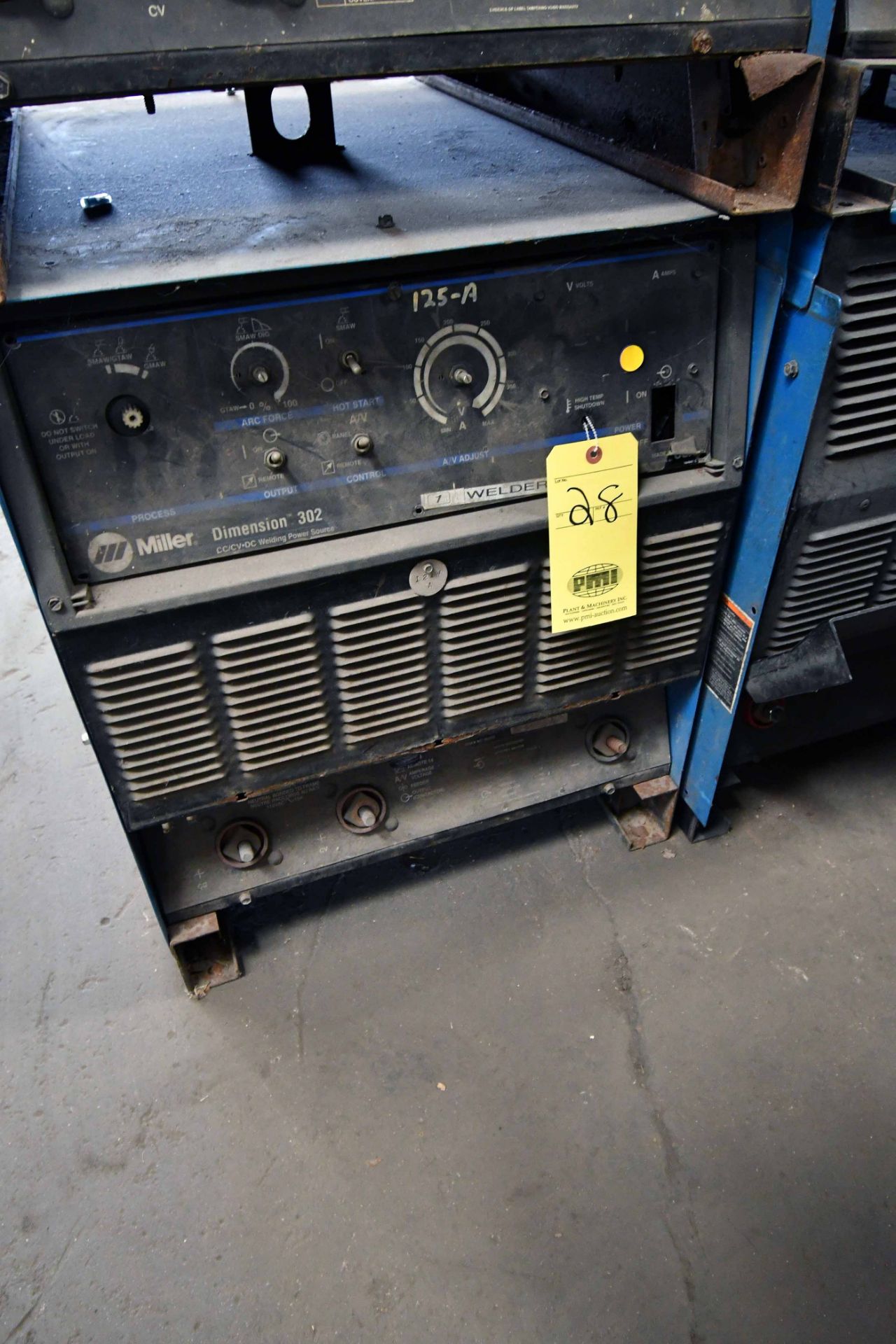 WELDING POWER SOURCE, MILLER DIMENSION 302, new 2005, 460 v., 30 amp @ 100% duty cycle, S/N LE139708