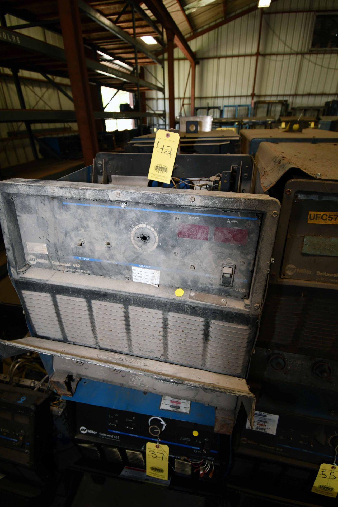 WELDING POWER SOURCE, MILLER DELTAWELD 452, new 1996, 460 v., 31 amp @ 100% duty cycle, S/N KG022504