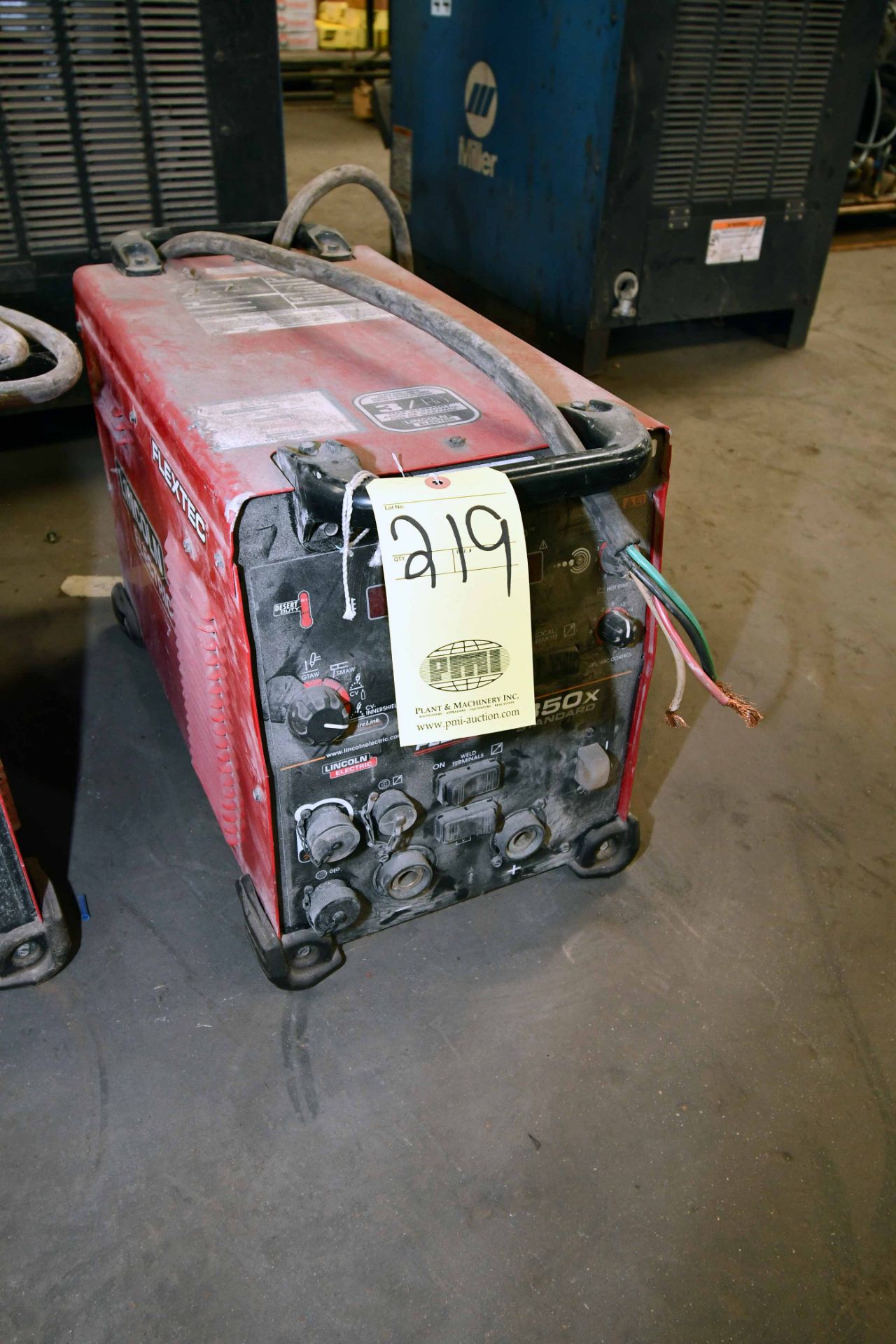 WELDING POWER SOURCE, LINCOLN FLEXTEC 350X STANDARD, new 2015, 29 v., 300 amp @ 100% duty cycle, S/N