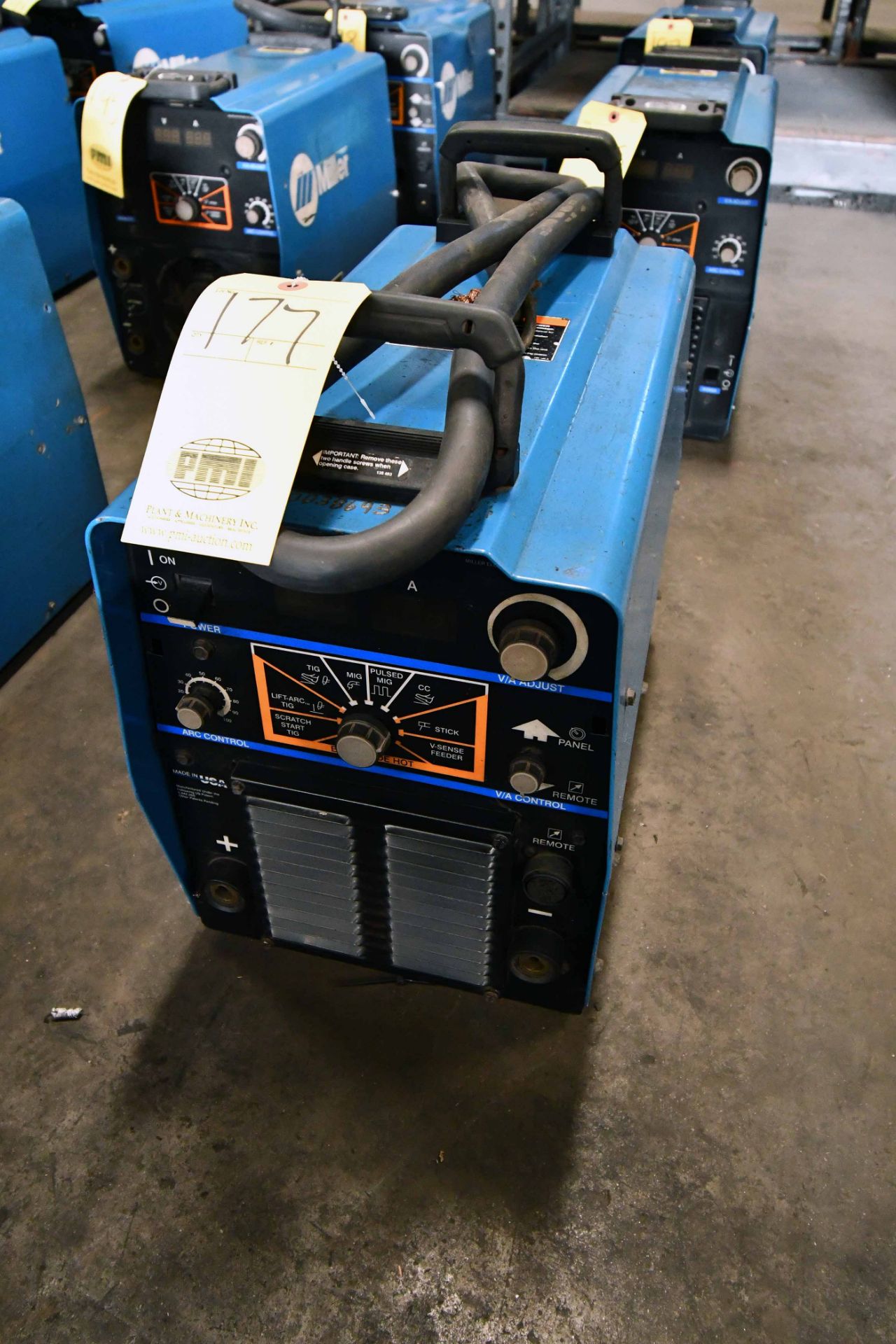 WELDING POWER SOURCE, MILLER XMT 304 CC/CV, new 2002, 32 v., 300 amp @ 60% duty cycle, S/N LC124025