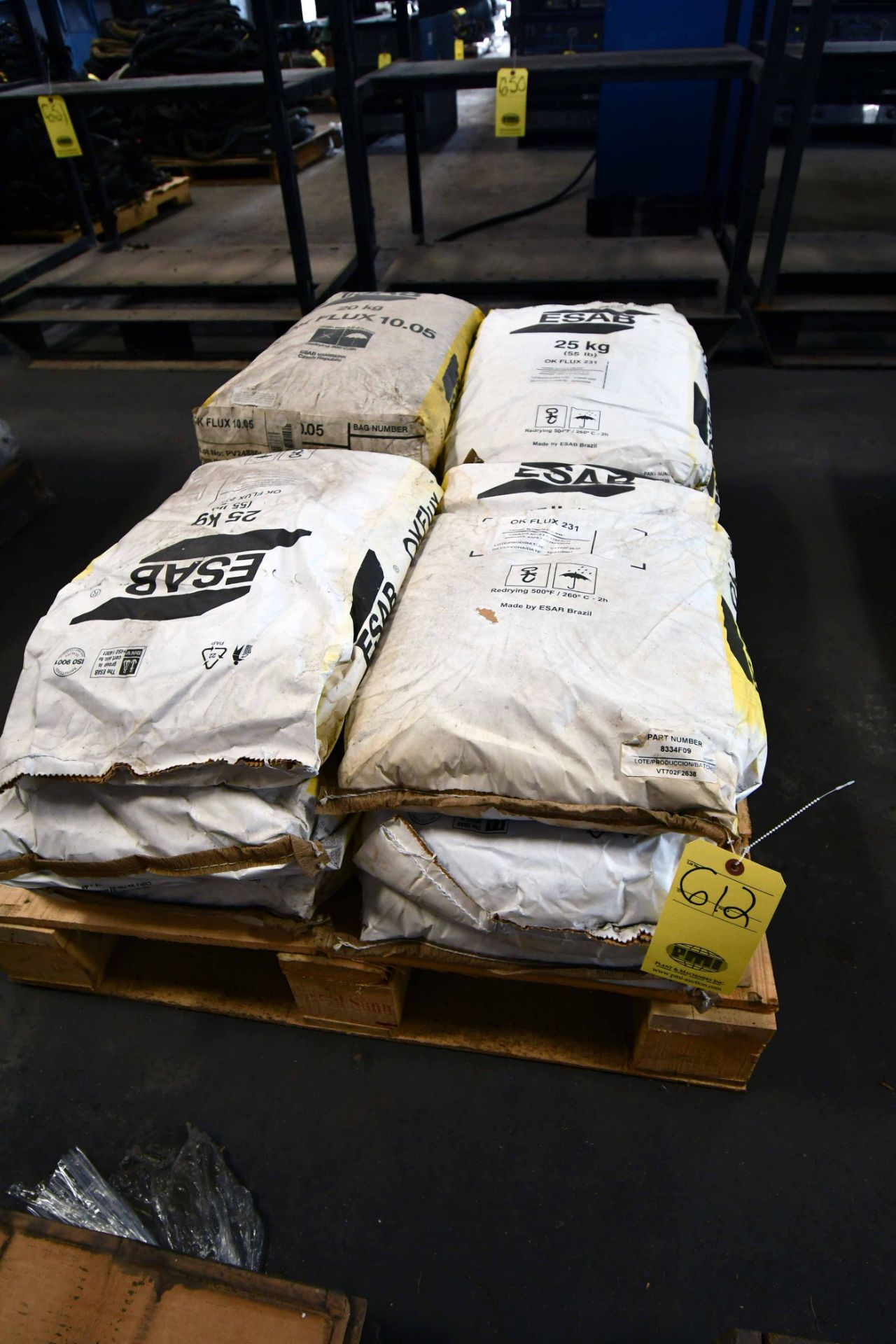 SUBMERGED WELDING FLUX, ESAB OK FLUX 10.05, 55 lbs. (pallet of twelve bags)