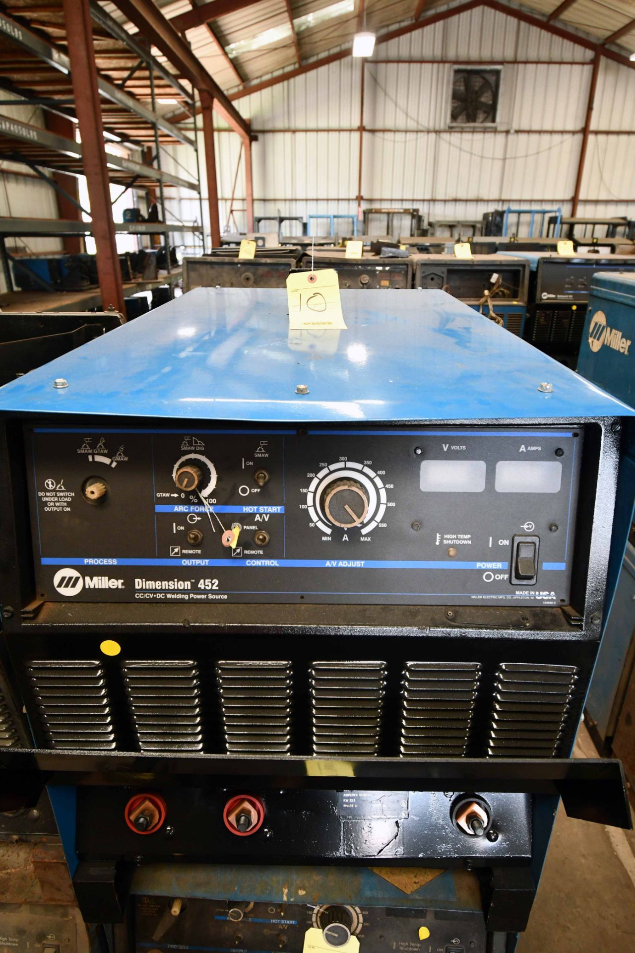 WELDING POWER SOURCE, MILLER DIMENSION 452, new 1996, 575 v., 36 amp @ 100% duty cycle, S/N