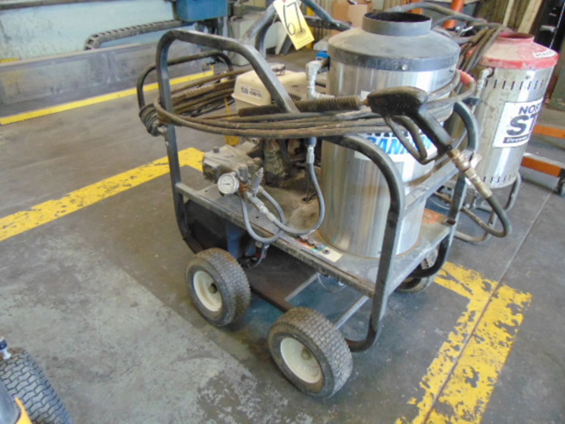 HOT WATER PRESSURE WASHER, WATER CANNON, 4200 PSI, Honda gas engine, electric water heater