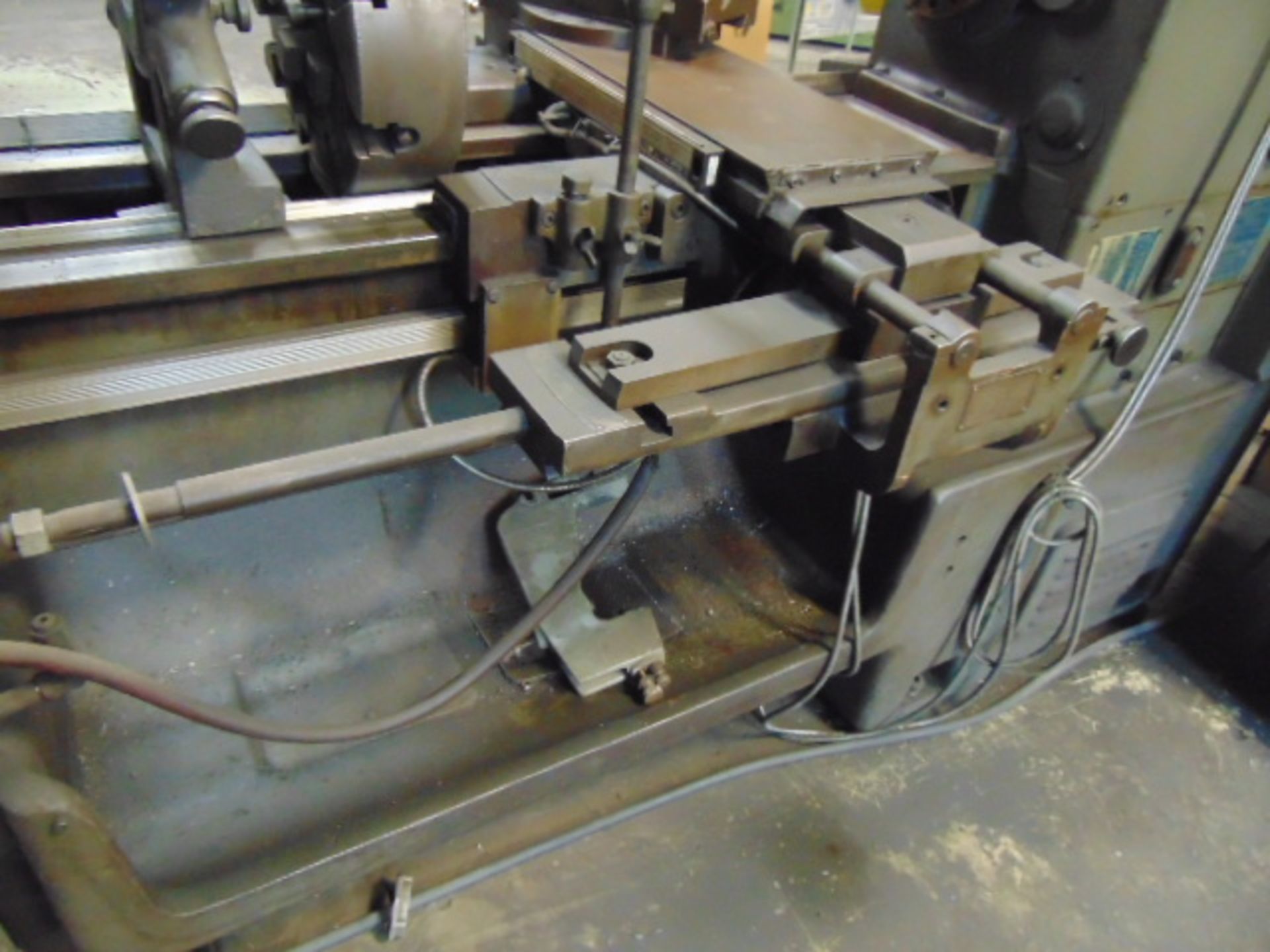 GAP BED ENGINE LATHE, WEBB 17” X 40” MDL. 17GX40, 5 HP motor, taper attach., 5 C lever activated - Image 13 of 15