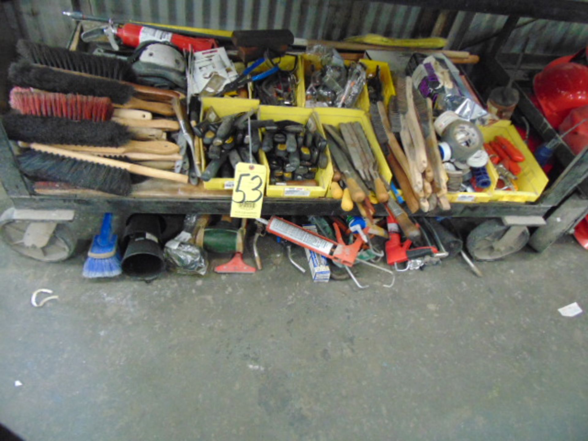 LOT OF HAND TOOLS & MISC., assorted (under four carts)