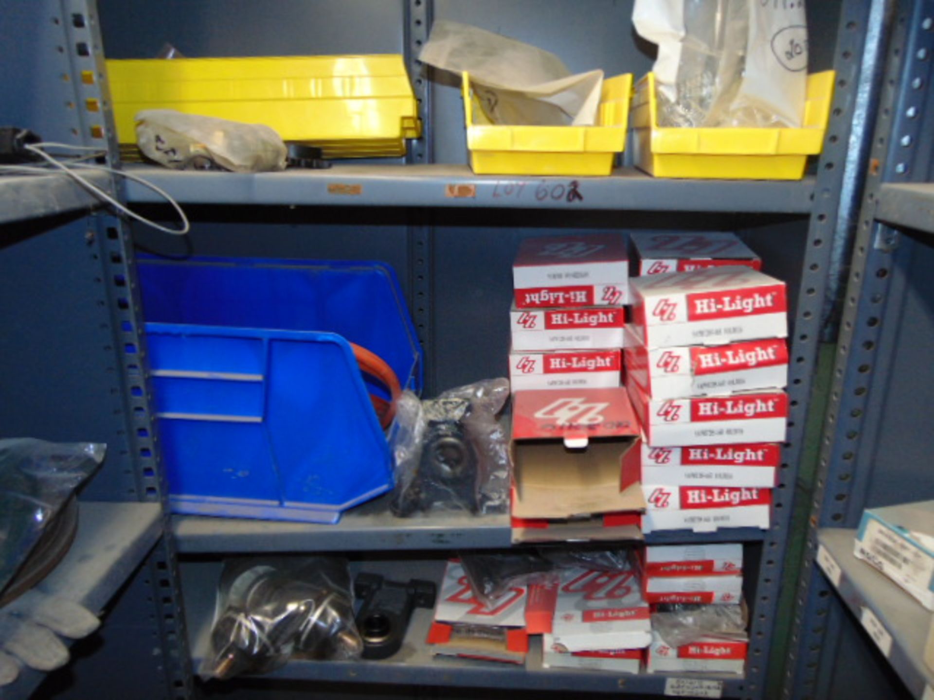LOT OF BLOCK ROLLER BEARINGS & MISC., assorted (in three sections of shelving) (No shelving) - Image 5 of 5
