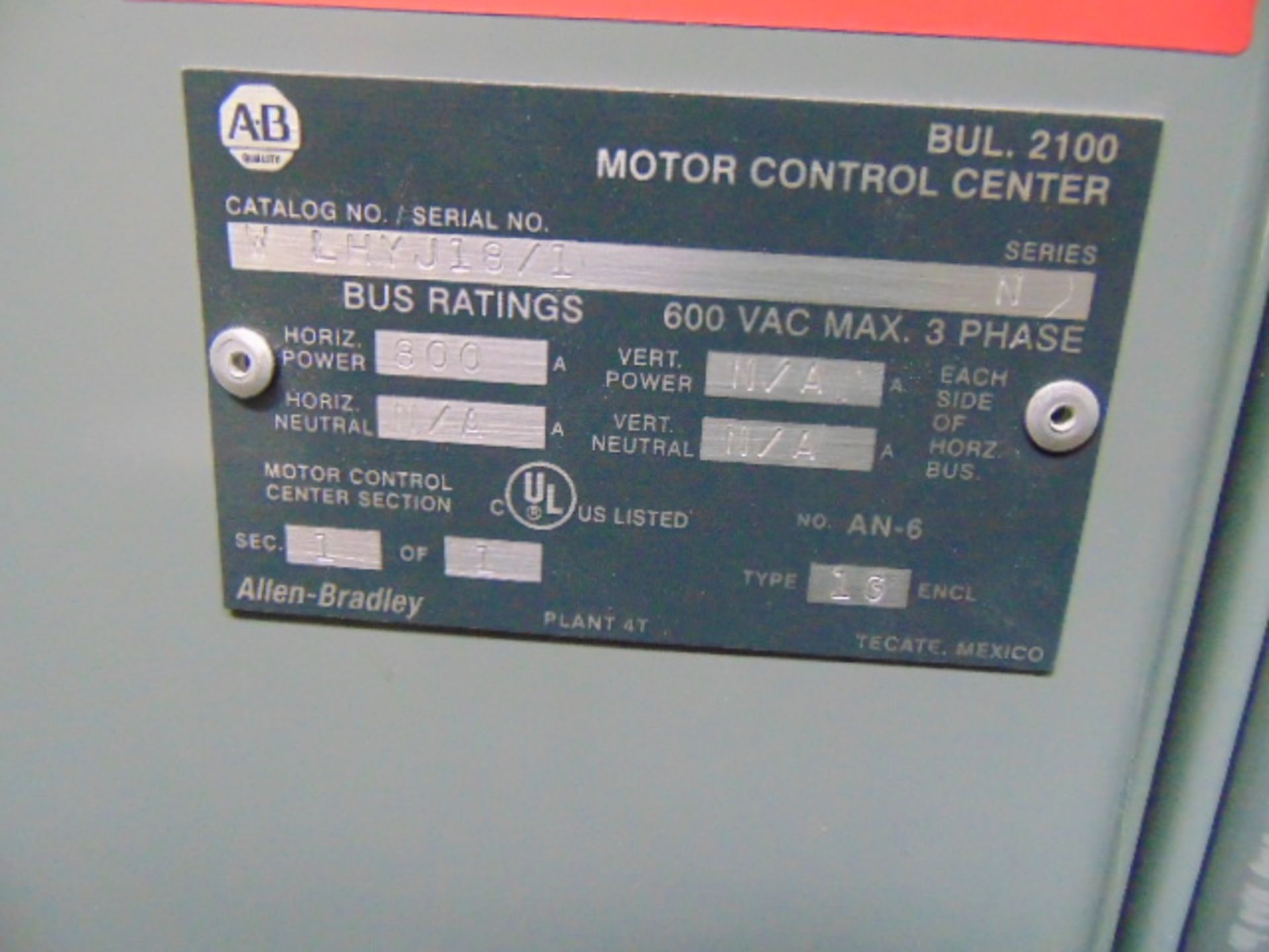 LOT CONSISTING OF: (2) Allen Bradley smart motor controls, (6) starters, (1) A.B. block IQ, (1) - Image 4 of 9