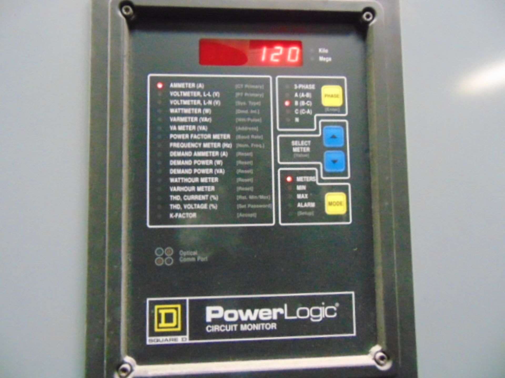 SWITCHGEAR, w/ square D power logic circuit monitor (located on 2nd floor) - Image 2 of 2