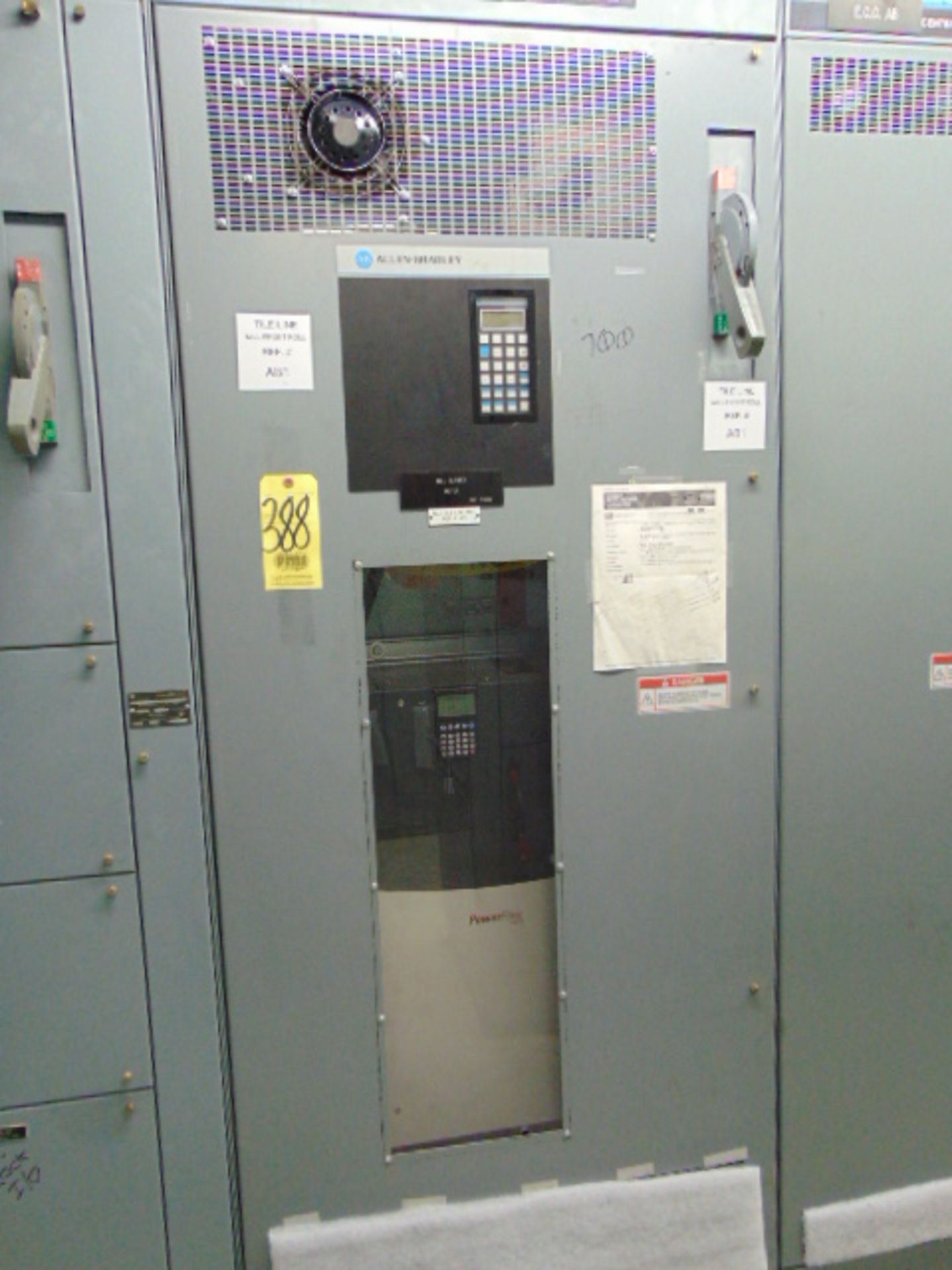 AC VARIABLE FREQUENCY DRIVE, ALLEN BRADLEY POWERFLEX MDL. 700 (Note: has been disconnected by