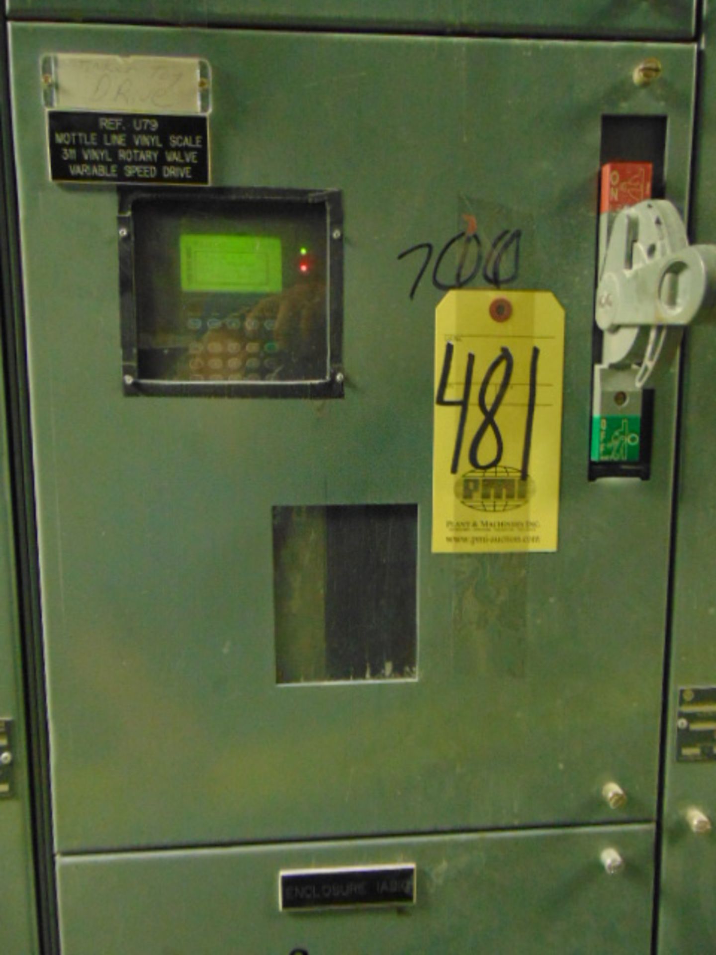 AC VARIABLE FREQUENCY DRIVE, ALLEN BRADLEY POWERFLEX MDL. 700 (located on roof) (Note: has been