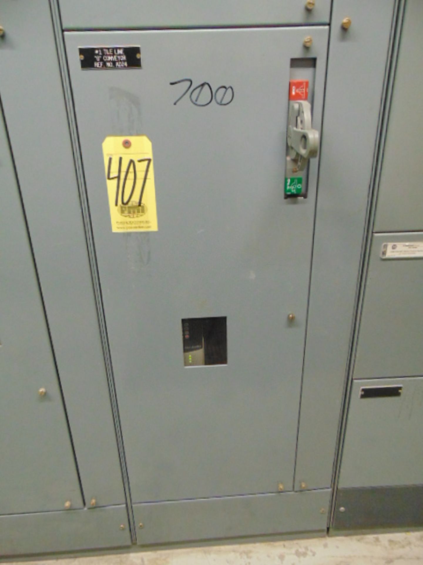 AC VARIABLE FREQUENCY DRIVE, ALLEN BRADLEY POWERFLEX MDL. 700 (Note: has been disconnected by