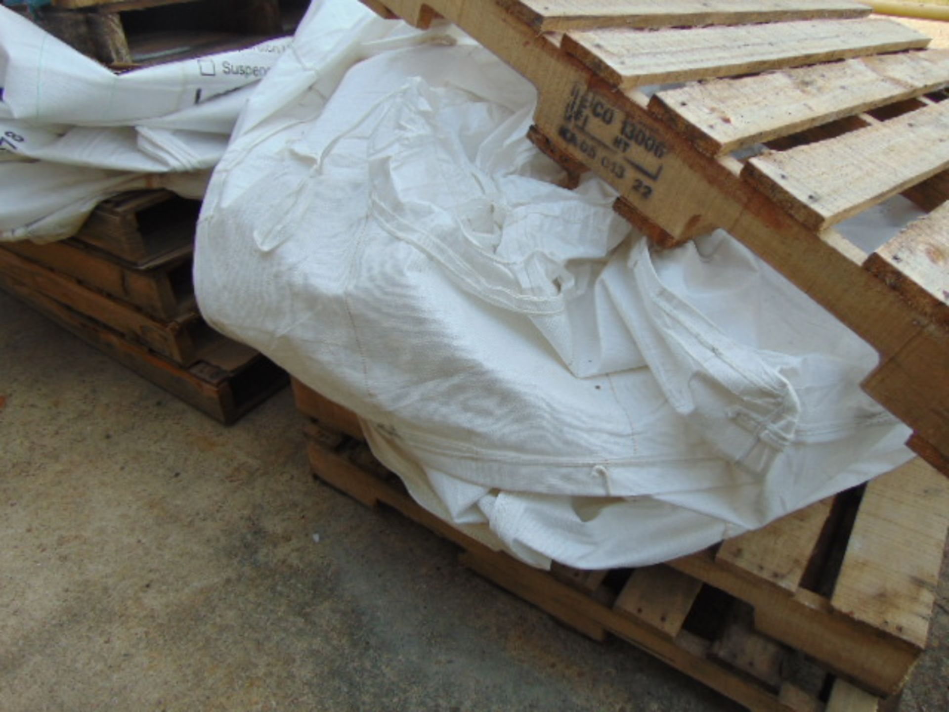 LOT OF RESIN NYLON BAGS, 4' X 4' X 4' (on three pallets) (Machine shop area, dock) - Image 2 of 3