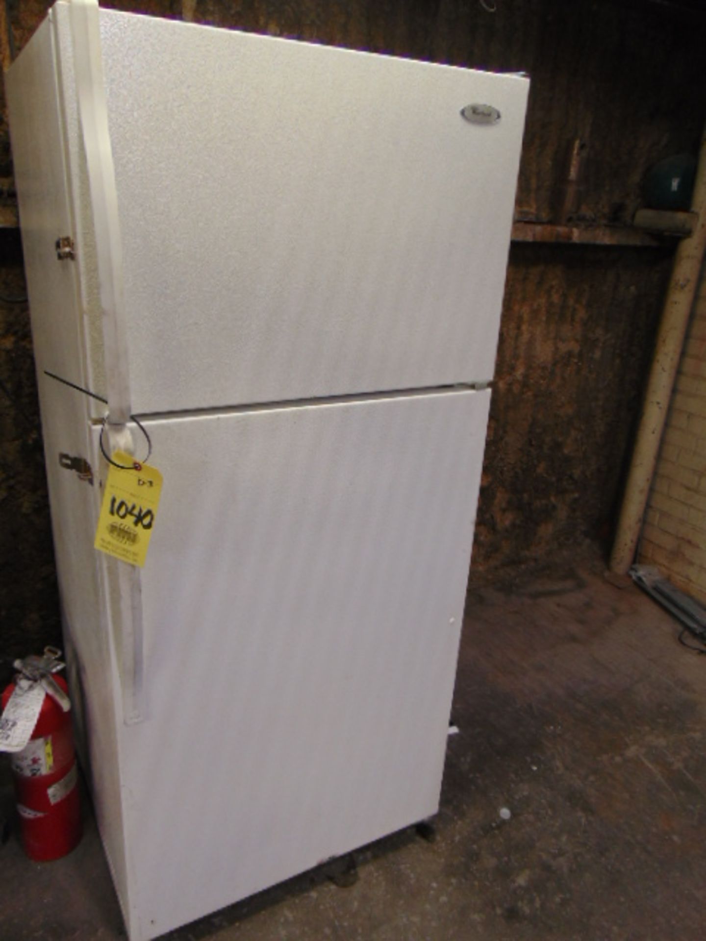 REFRIGERATOR, WHIRLPOOL MDL. W4TXNWFWZO3, S/N VS23142492 (Machine shop area)