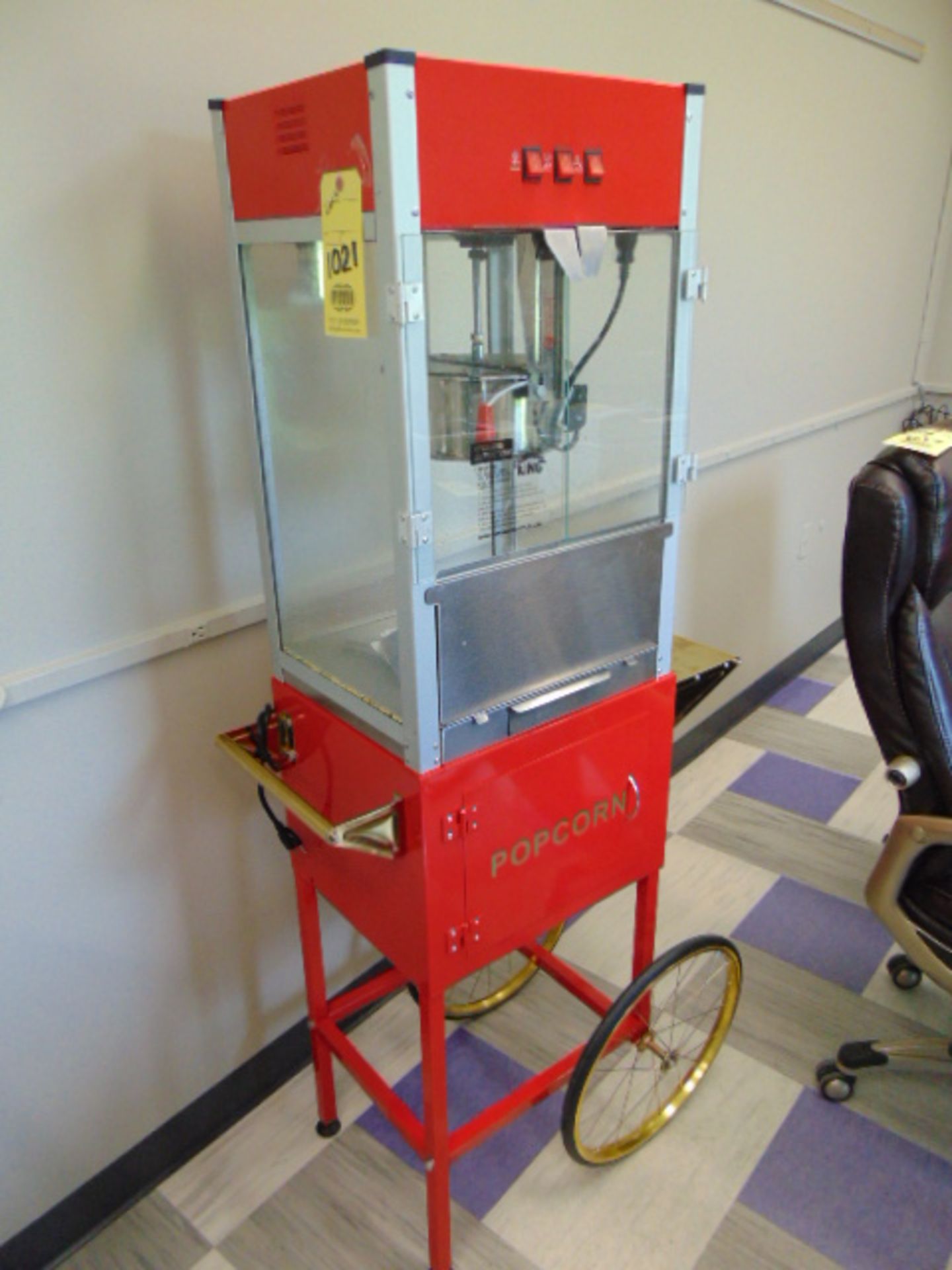 PORTABLE ELECTRIC POPCORN POPPER, CARNIVAL KING (Main office)