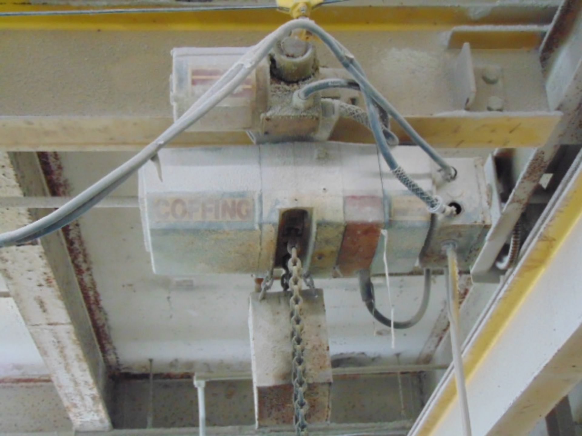 FREE STANDING GANTRY CRANE, APPROX. 198"l. X 135"w. X 116"HT., w/ Coffing, 2 T. cap. Electric - Image 3 of 9