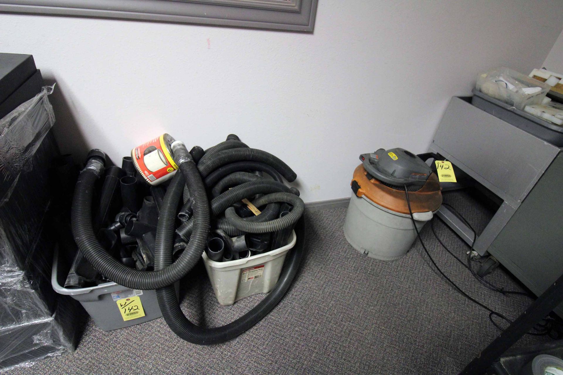 LOT OF SHOP VACUUMS (2), w/hoses (Located at: Offshore Clamps & Protectors, 435 Spring Hill Dr.,