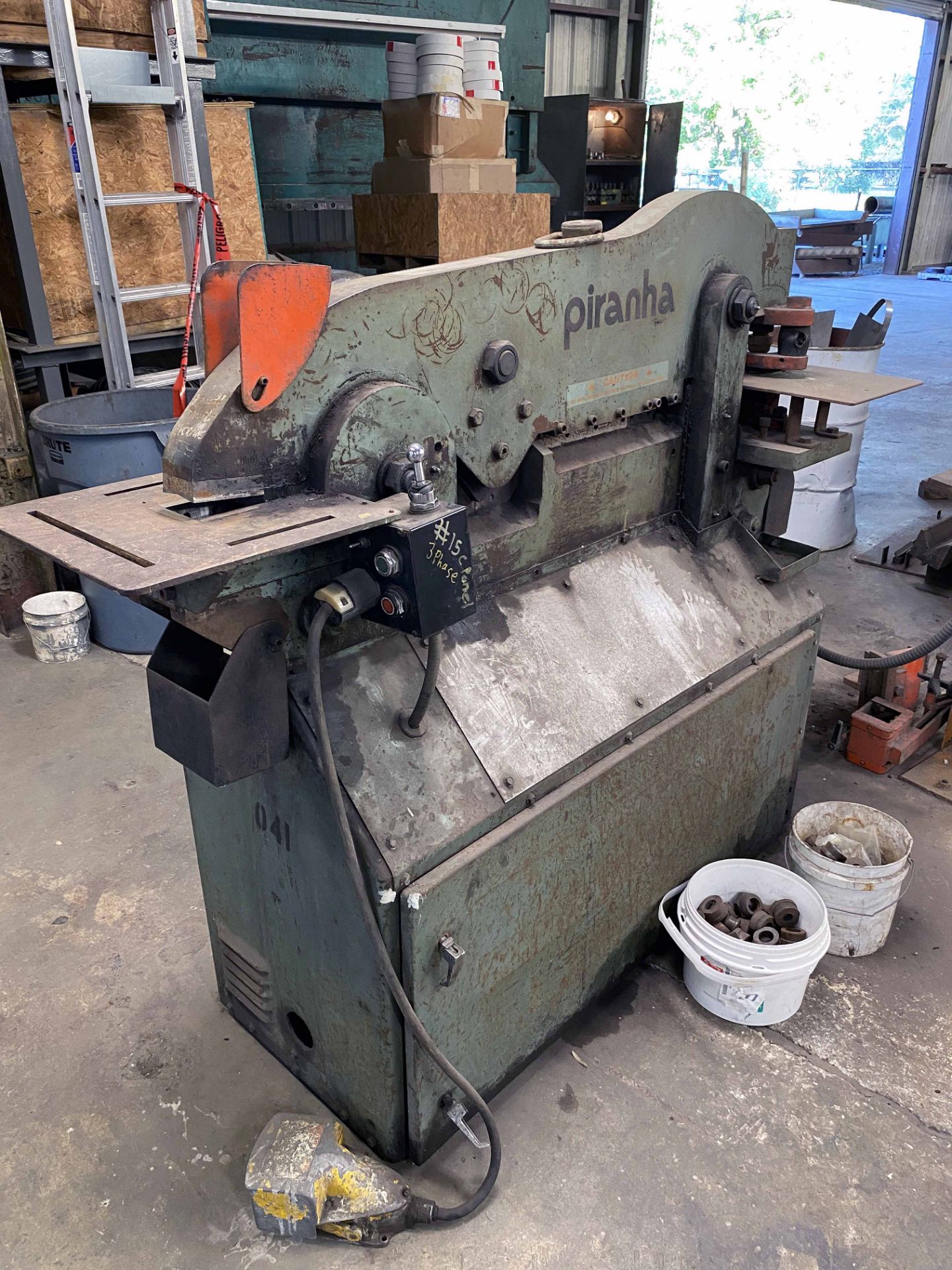 IRONWORKER, PIRANHA MDL. P3, 50 T. cap., hydraulic, S/N 2718 (Located at: Summit Seals, 750 Archie - Image 2 of 3