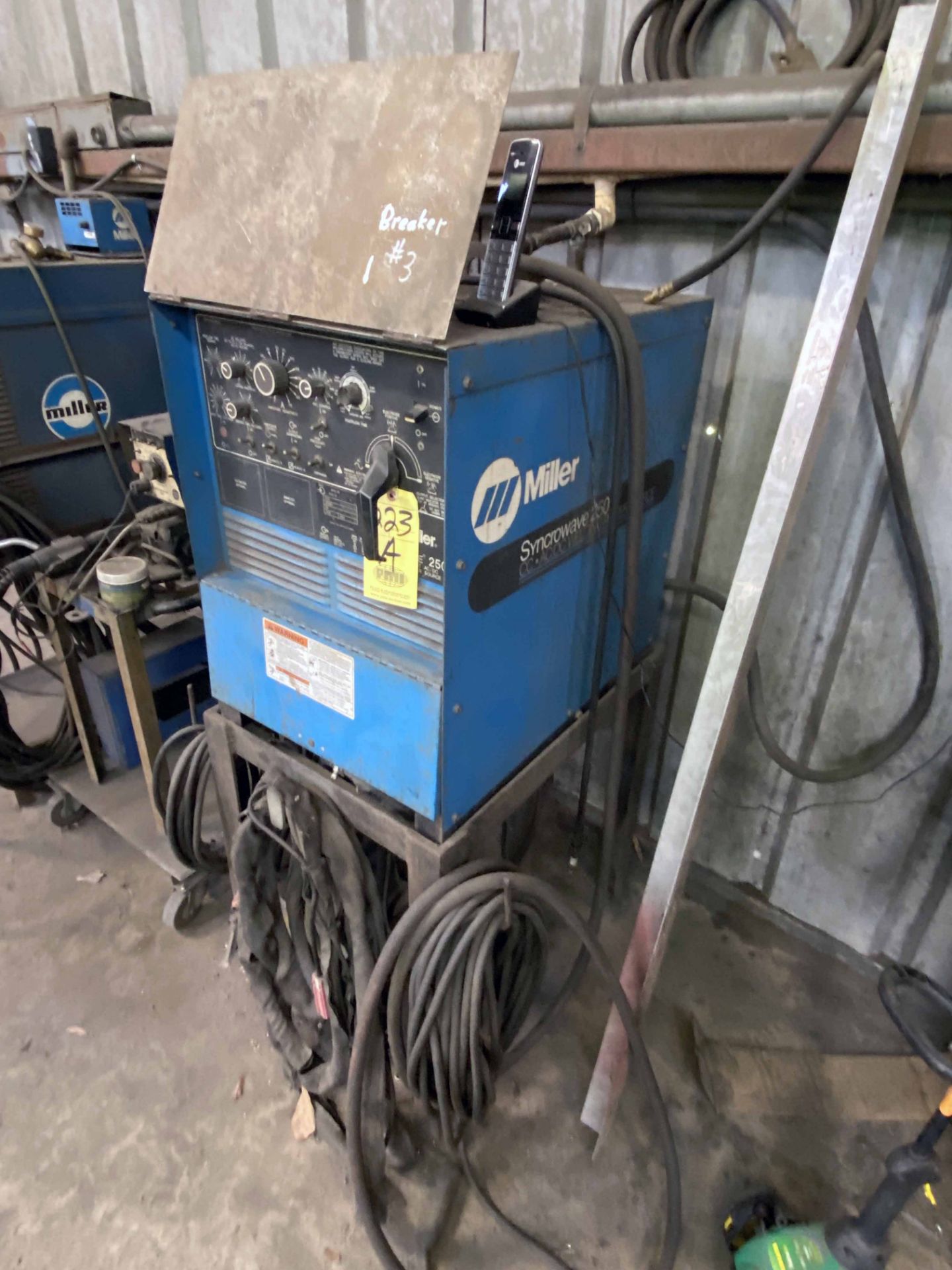 WELDING MACHINE, MILLER SYNCROWAVE 250, S/N KA879218 (Located at: Summit Seals, 750 Archie Street, - Image 2 of 4