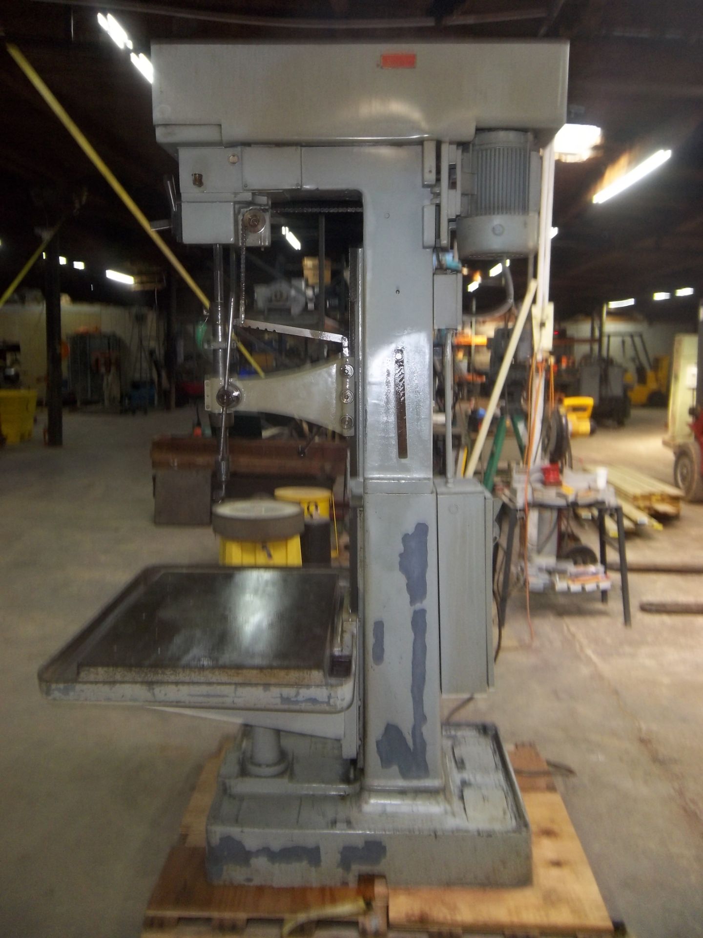 COLUMN TYPE DRILL PRESS, ALLEN, 25" x 33-3/4" table, 2 HP, variable spds: 60-2400 RPM, 15" throat - Image 10 of 11