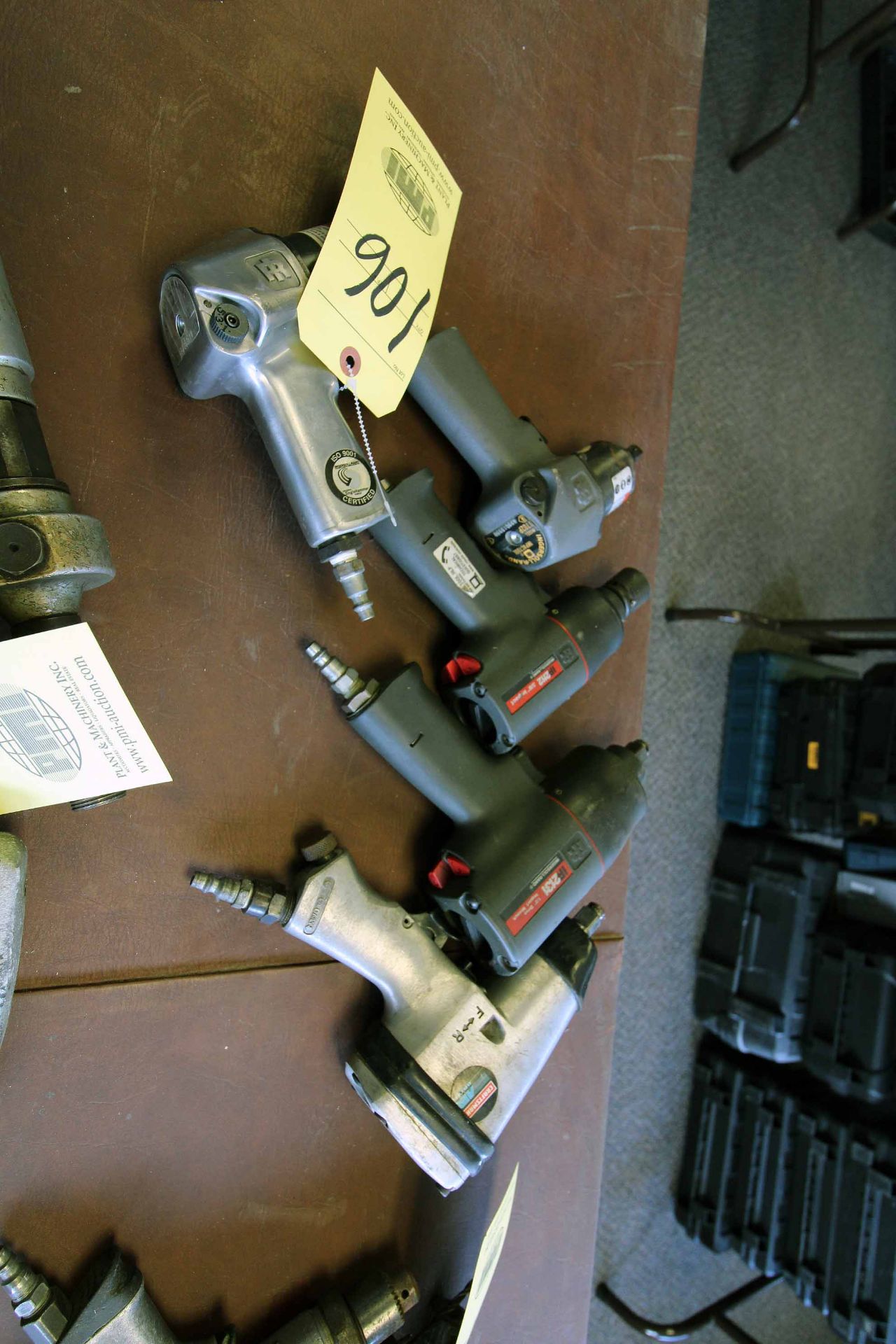 LOT OF PNEUMATIC IMPACT WRENCHES: (3) 3/8" drive & (2) 1/2" drive (Located at: Offshore Clamps &