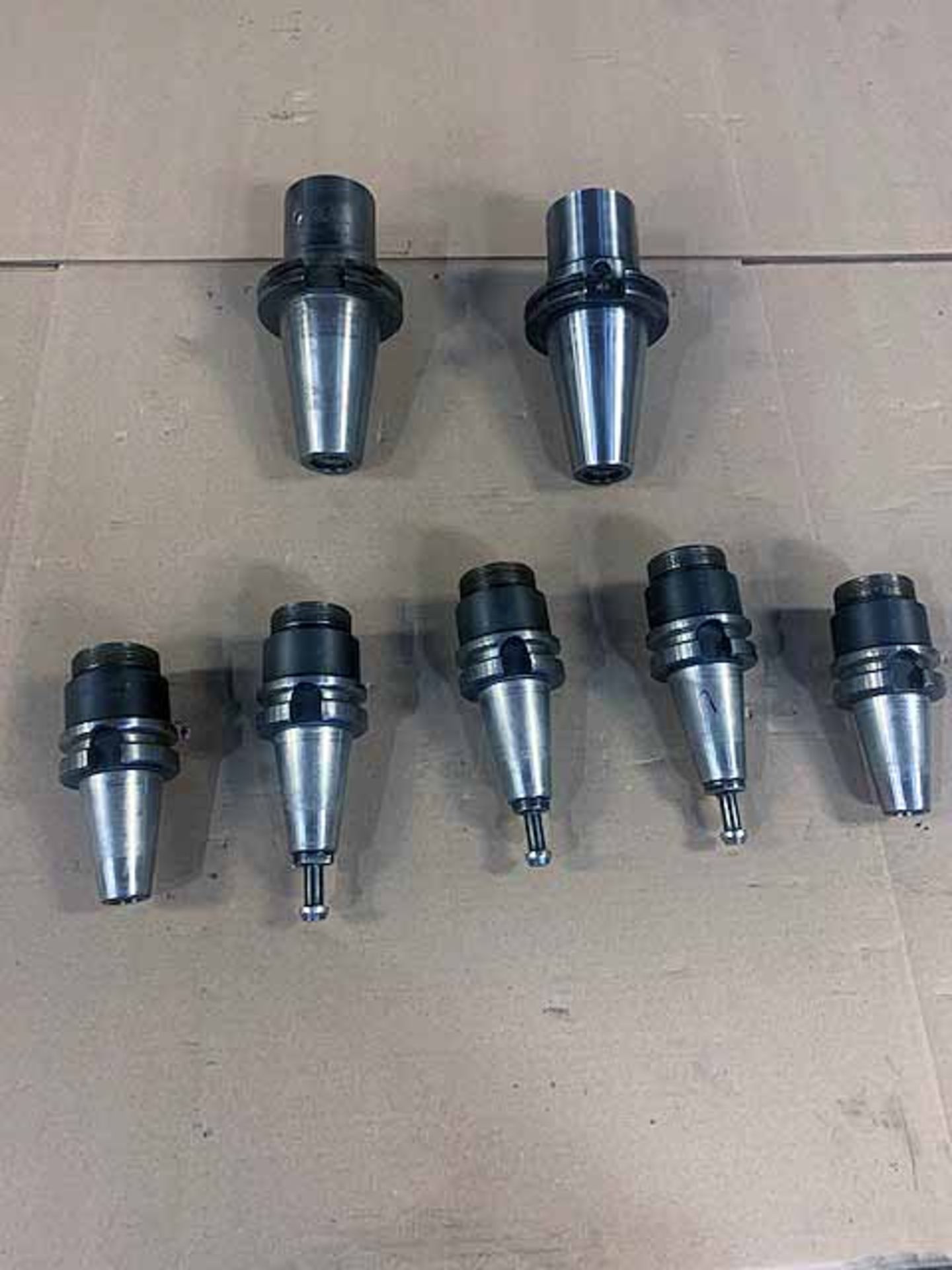 LOT CONSISTING OF: (5) Lyndex BT40 B4007-1000 TG100 collet chucks & (2) Sandvik Coromant Capto