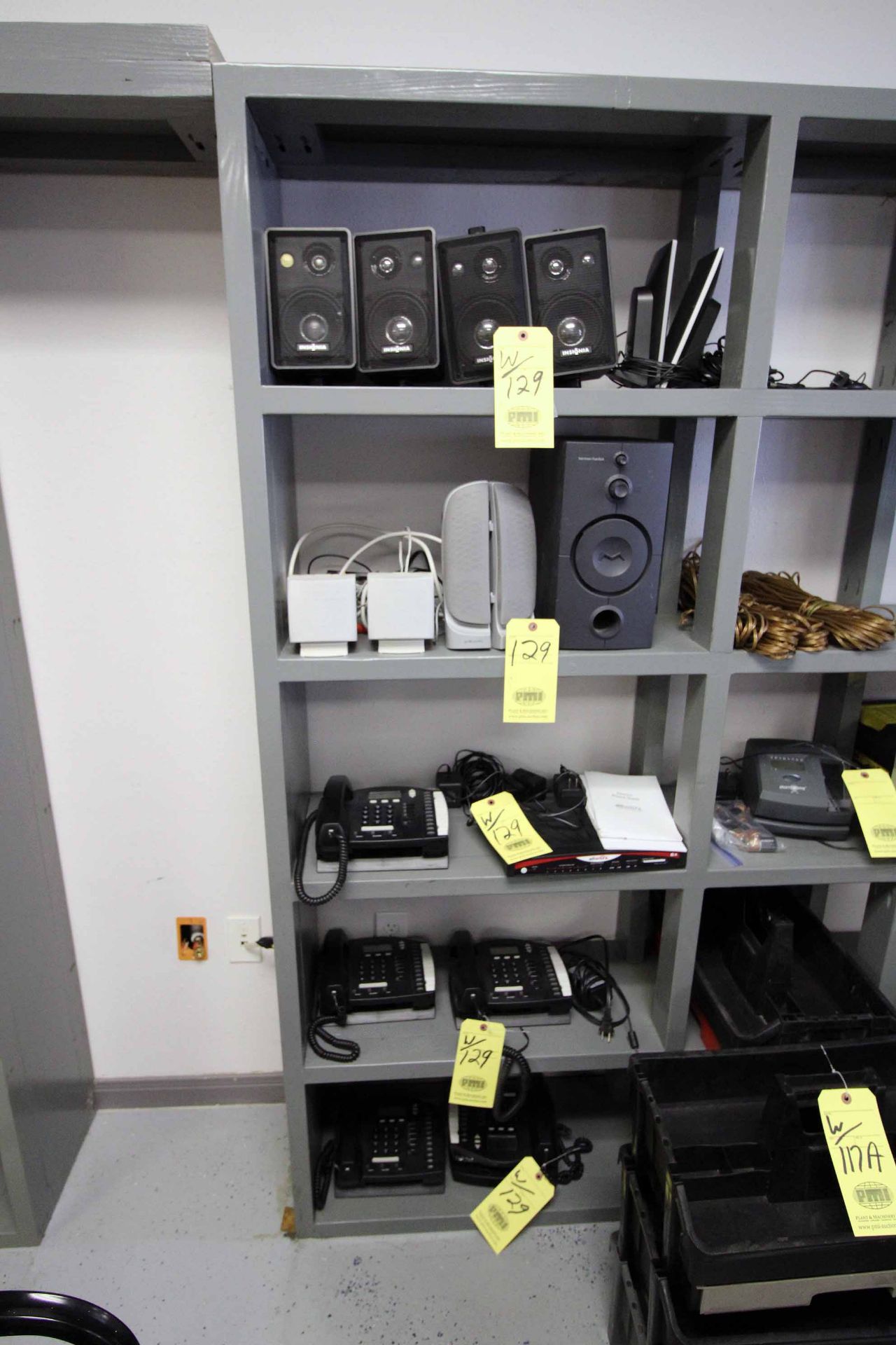 LOT CONSISTING OF: speakers & Allworx phone system, w/(5) hand sets (Located at: Offshore Clamps &