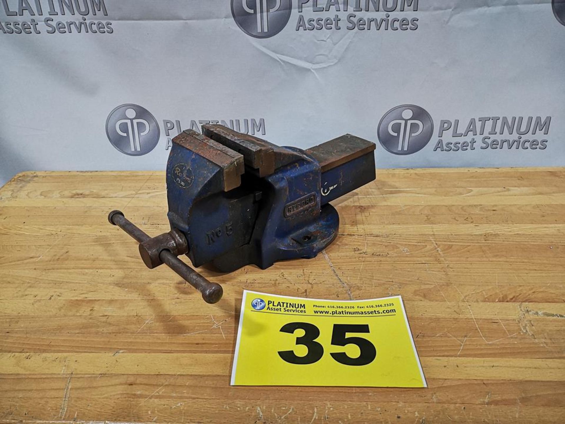 RECORD, BENCH VISE, 5" JAW WIDTH