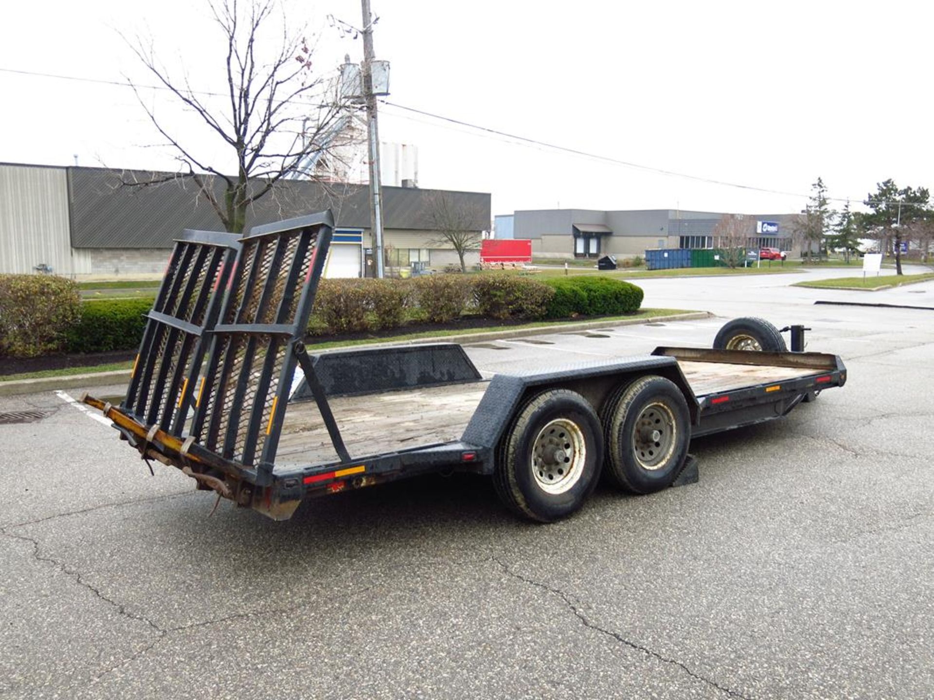 MARTZ, DOUBLE AXLE, 7' X 18', EQUIPMENT FLATBED TRAILER, 2009 - Image 5 of 13