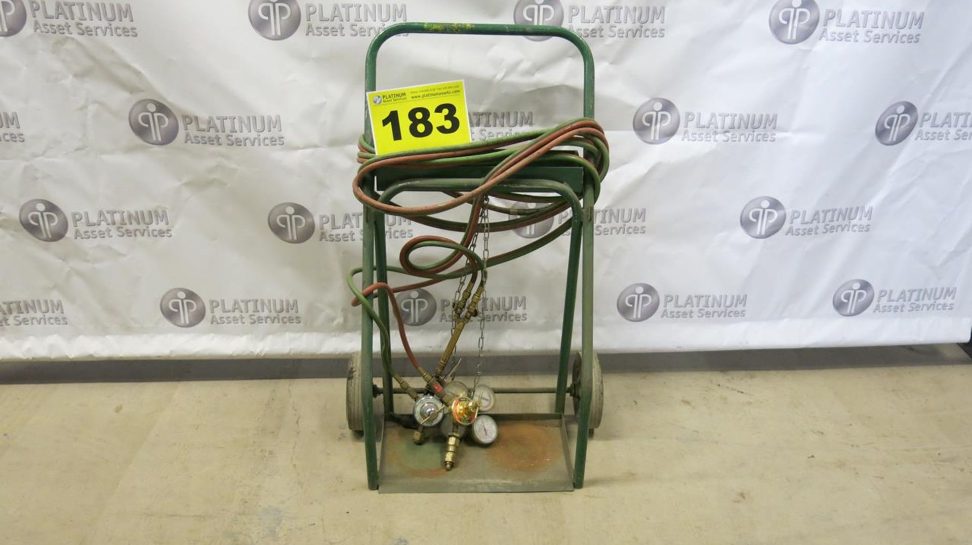 WELDING CART WITH TORCH AND GAUGES