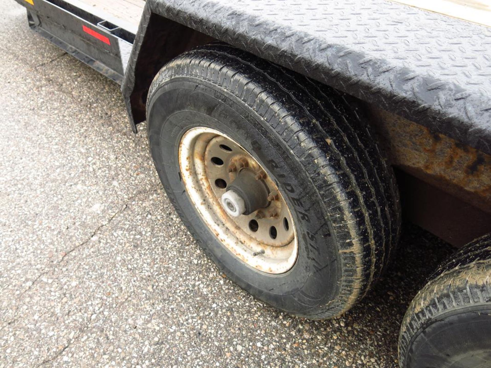 MARTZ, DOUBLE AXLE, 7' X 18', EQUIPMENT FLATBED TRAILER, 2009 - Image 9 of 13