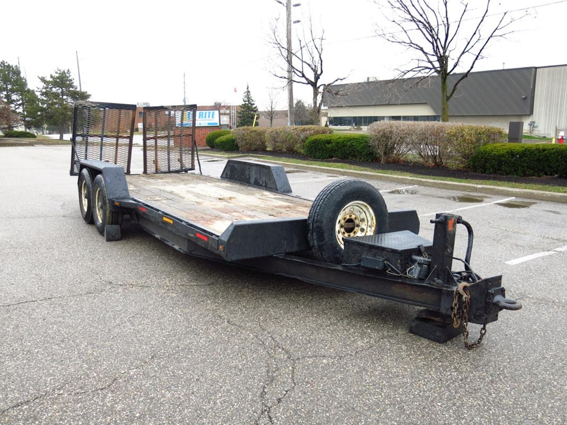 MARTZ, DOUBLE AXLE, 7' X 18', EQUIPMENT FLATBED TRAILER, 2009 - Image 3 of 13