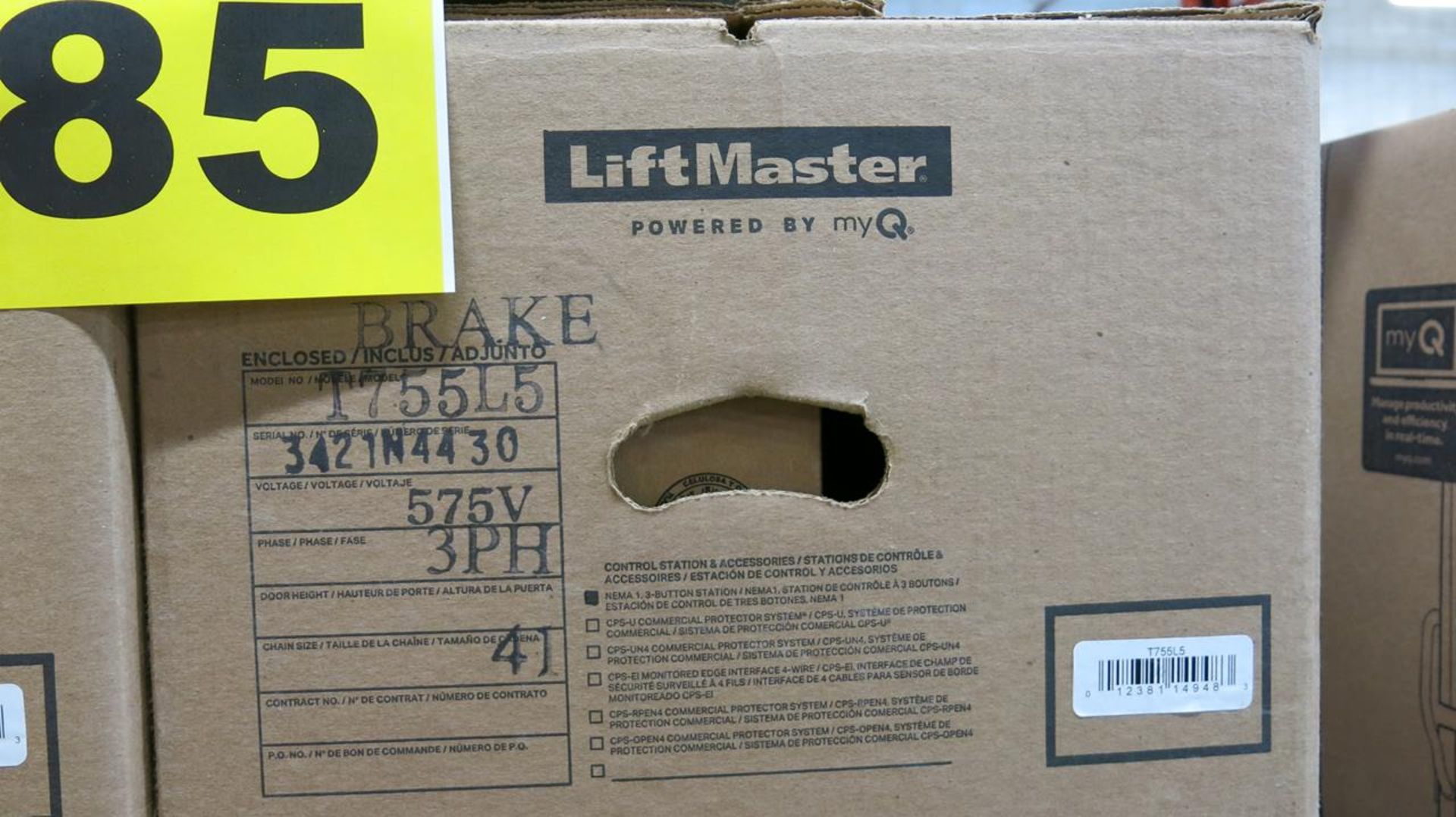 LIFT MASTER, T755L5, GARAGE DOOR OPENER - NEW IN BOX - Image 5 of 5