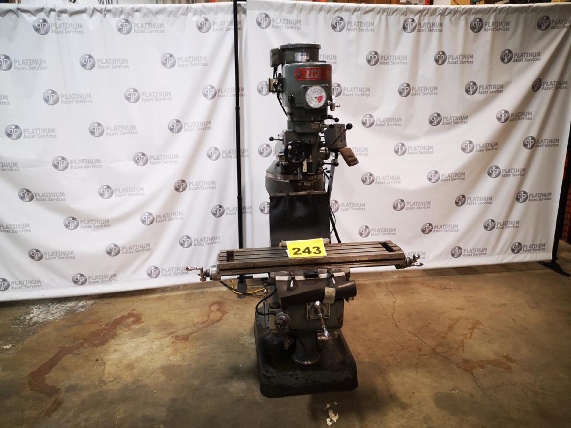 FIRST, LC 1 1/2, 9" X49", TURRET MILL, R8 SPINDLE 3 HP VARIABLE SPEED HEAD HEIDENHAIN ND 710 2 - Image 2 of 6