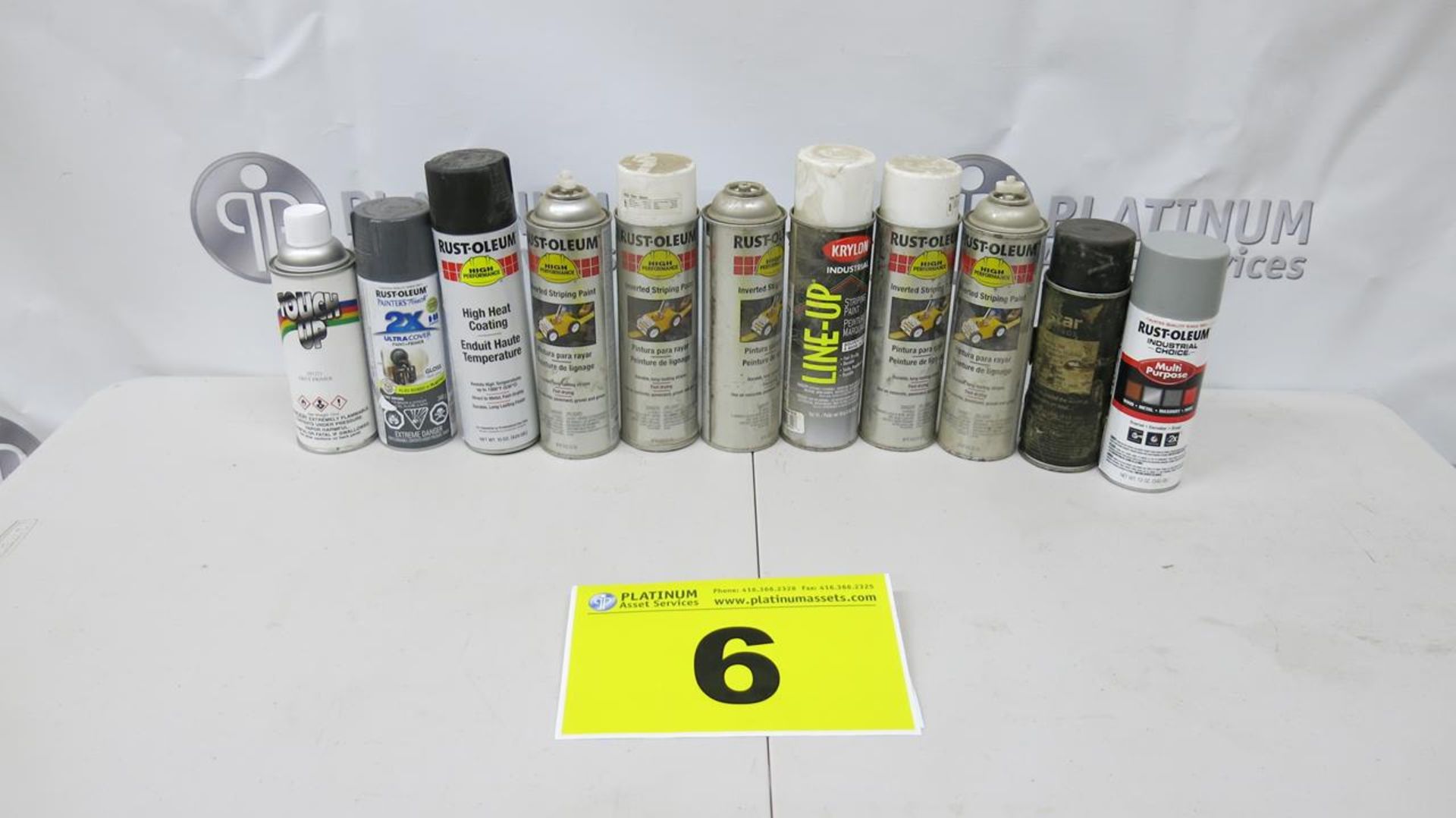 LOT OF RUST-OLEUM, ASSORTED SPRAY PAINT, QTY 11