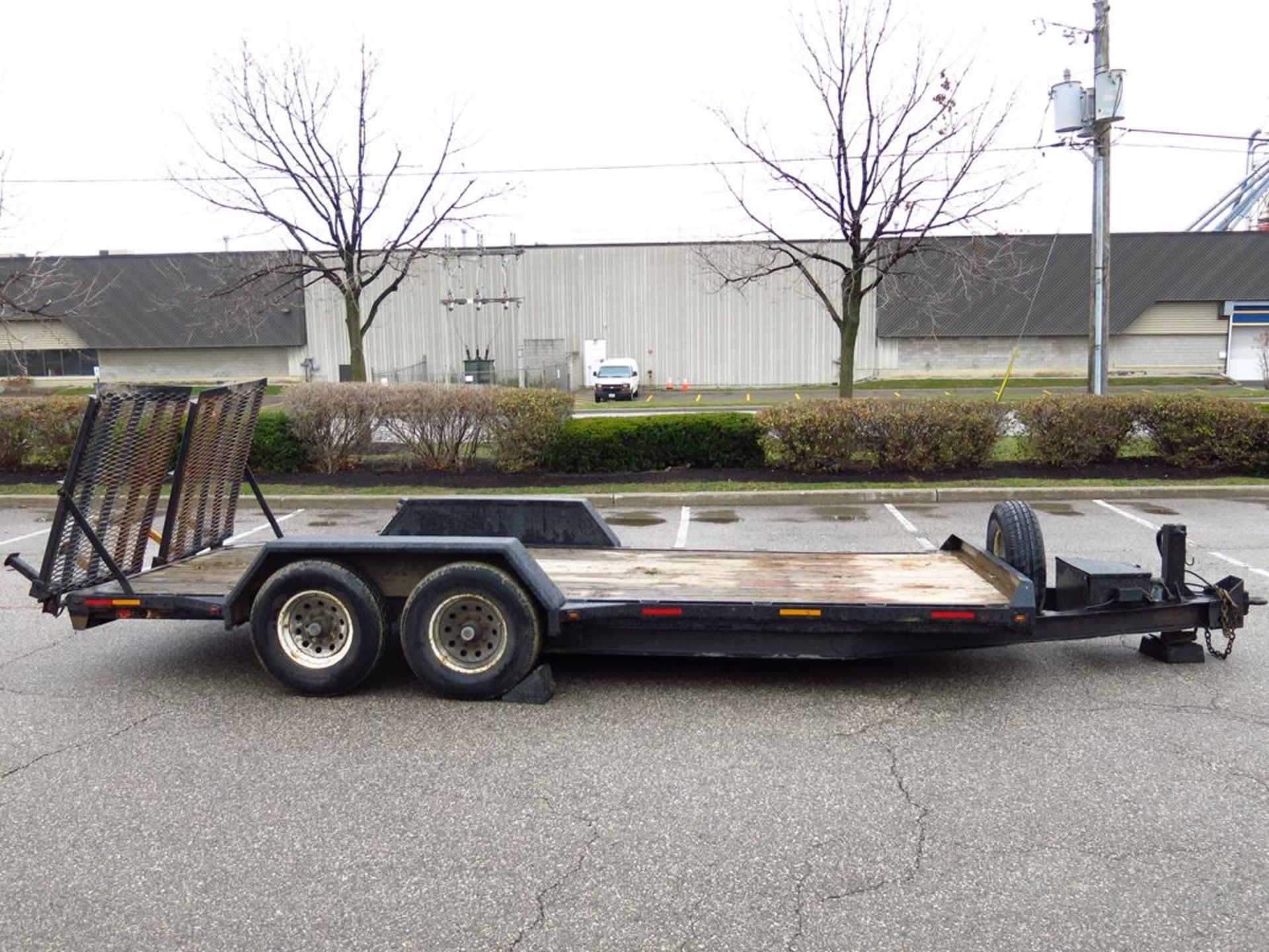 MARTZ, DOUBLE AXLE, 7' X 18', EQUIPMENT FLATBED TRAILER, 2009 - Image 4 of 13