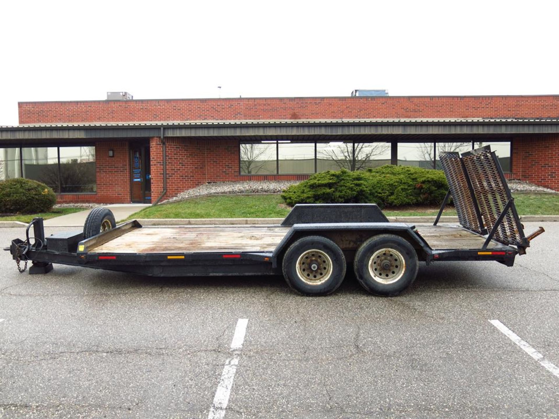 MARTZ, DOUBLE AXLE, 7' X 18', EQUIPMENT FLATBED TRAILER, 2009 - Image 8 of 13