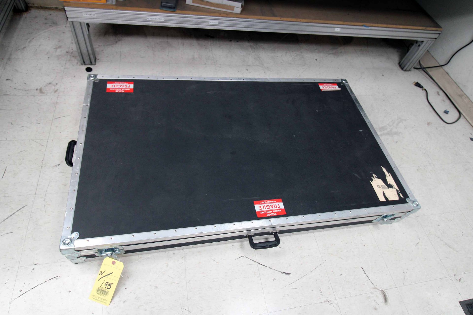 VINYL INSPECTION MACHINE, w/CCD camera, w/ grid replacement glass in a case, 6'W x 40"dp x 66" ht. - Image 8 of 9