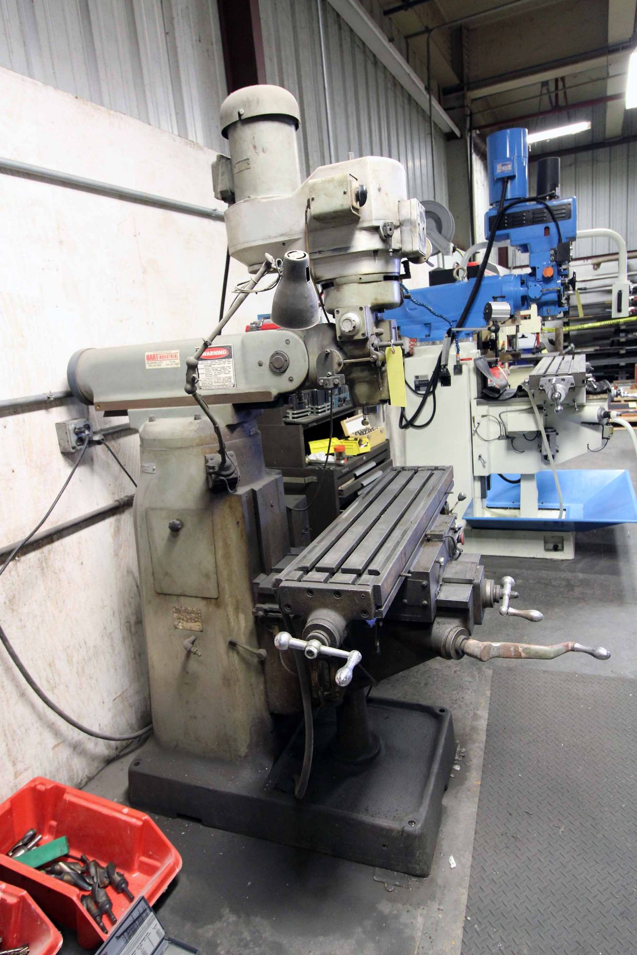 VERTICAL MILLING MACHINE, SUMMIT MDL. VS-244, w/ variable speed & 9" x 42" T-slot tbl., S/N 6480 - Image 3 of 7