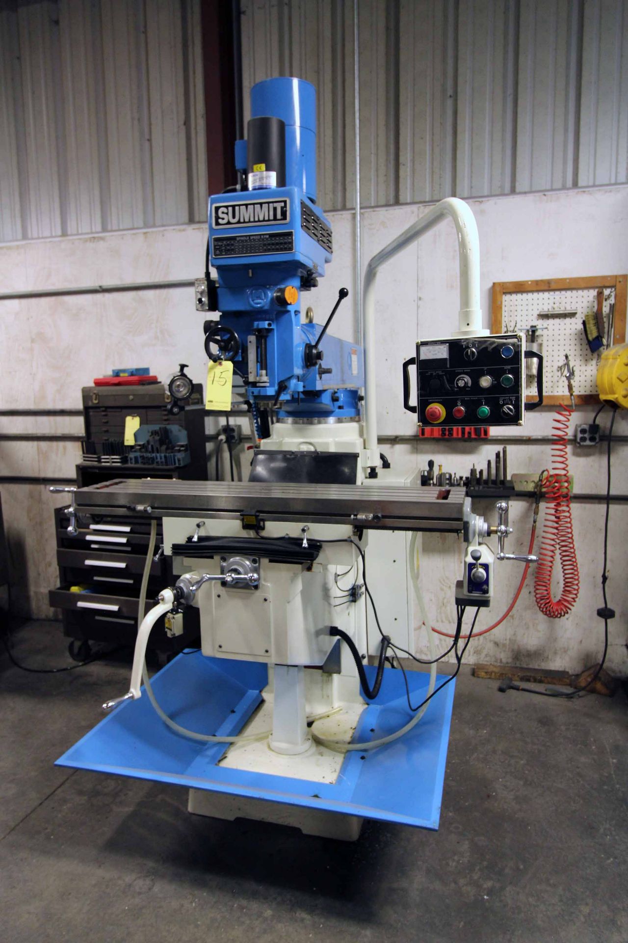 VERTICAL TURRET MILL, SUMMIT MDL. EVS-550B, new 2018, 11 x 52” table, hardened & ground ways,