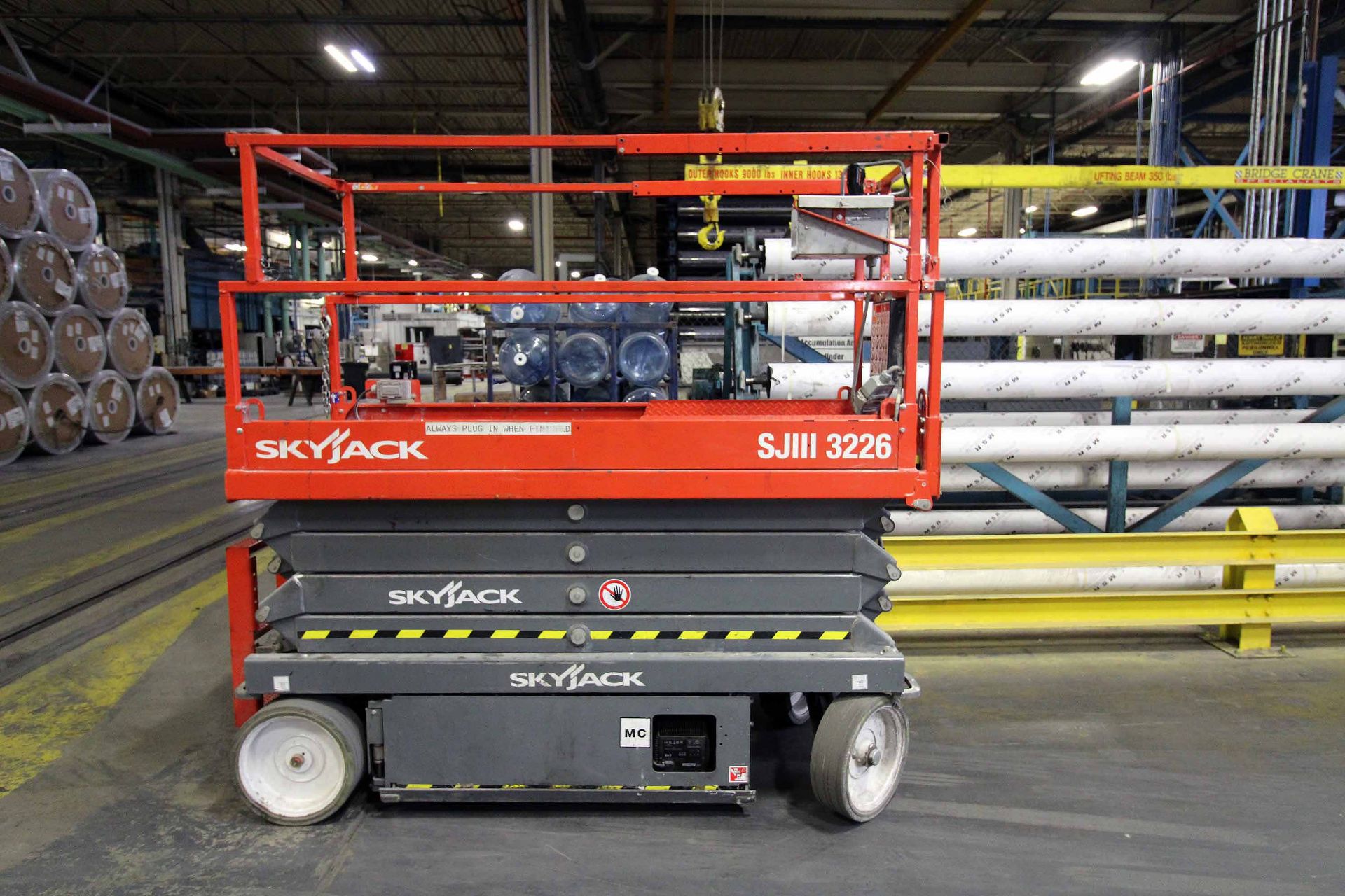 SELF-PROPELLED SCISSOR LIFT, SKYJACK MDL. SJ33226, new 2019, 500 lb. platform cap., 26’ drive