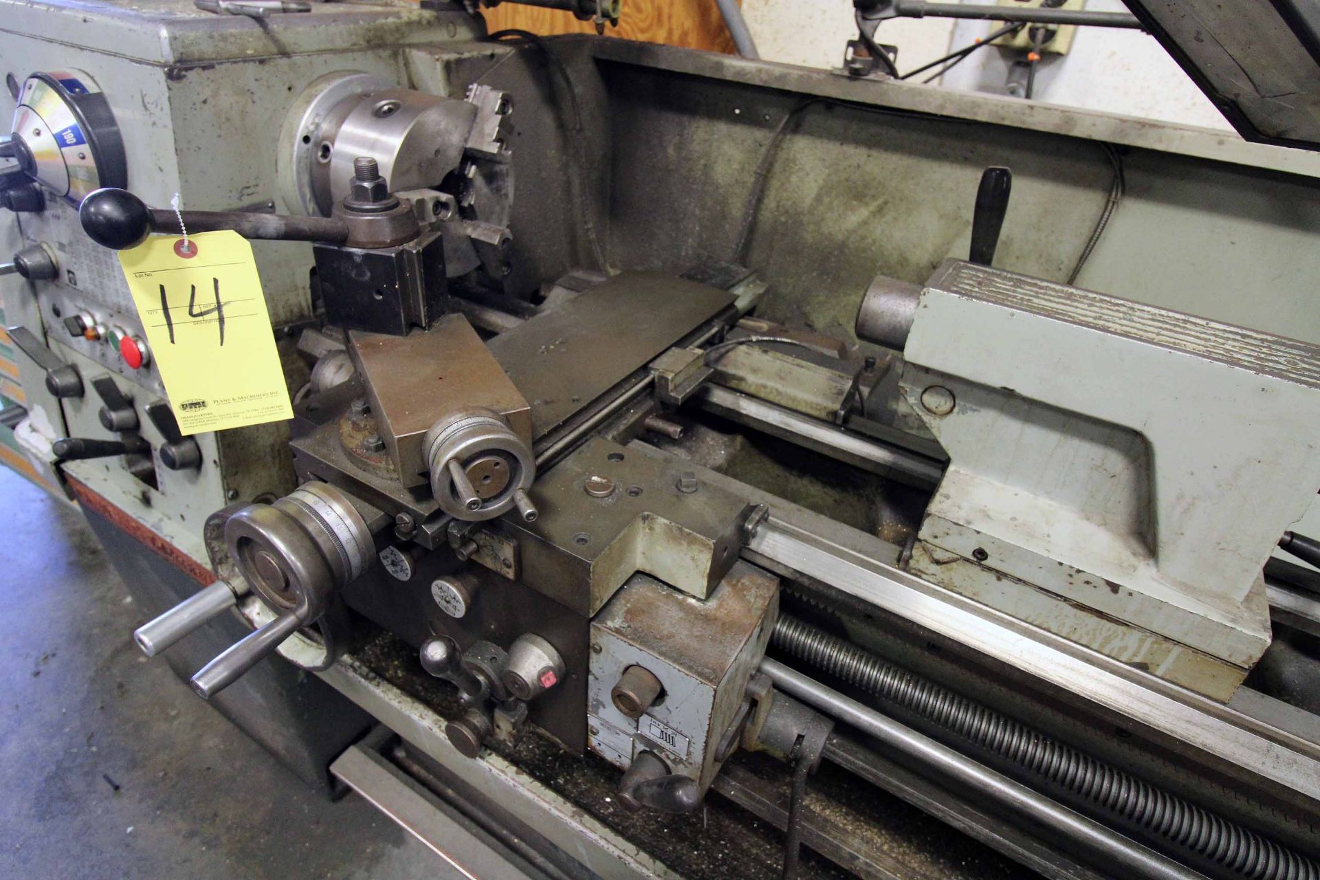 ENGINE LATHE, CLAUSING COLCHESTER 15” X 50”, Newall D.R.O., taper attach., steadyrest, rotating - Image 5 of 6