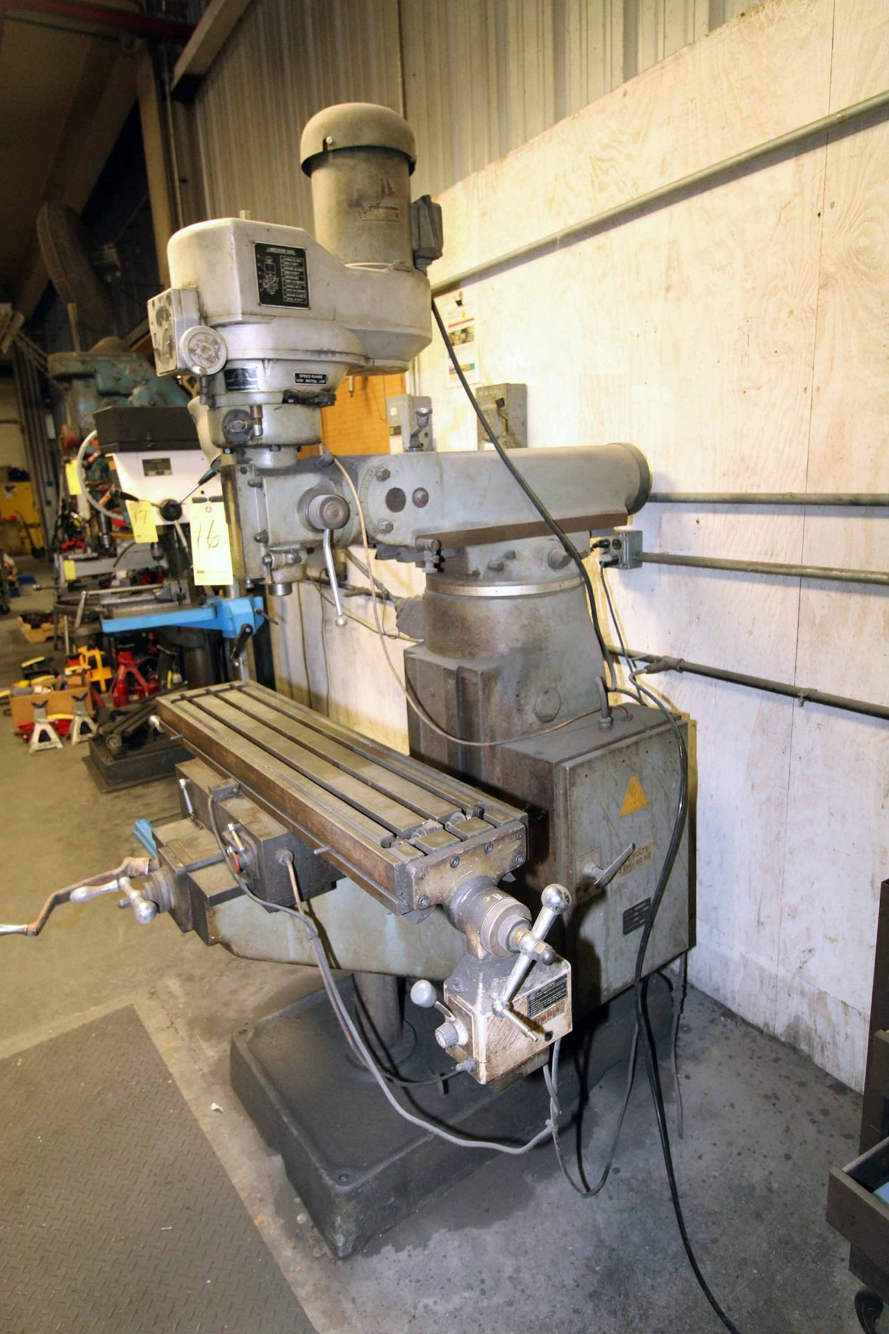VERTICAL MILLING MACHINE, SUMMIT MDL. VS-244, w/ variable speed & 9" x 42" T-slot tbl., S/N 6480 - Image 2 of 7