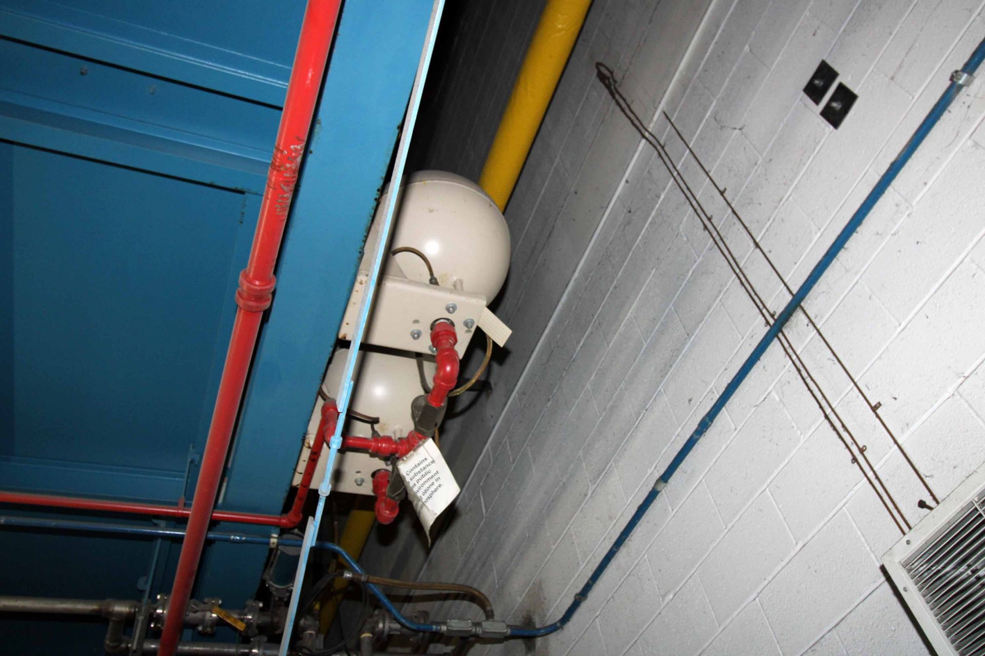 FIRE SUPPRESSION SYSTEM, HALON, (16) spherical storage tanks & control system. - Image 3 of 4